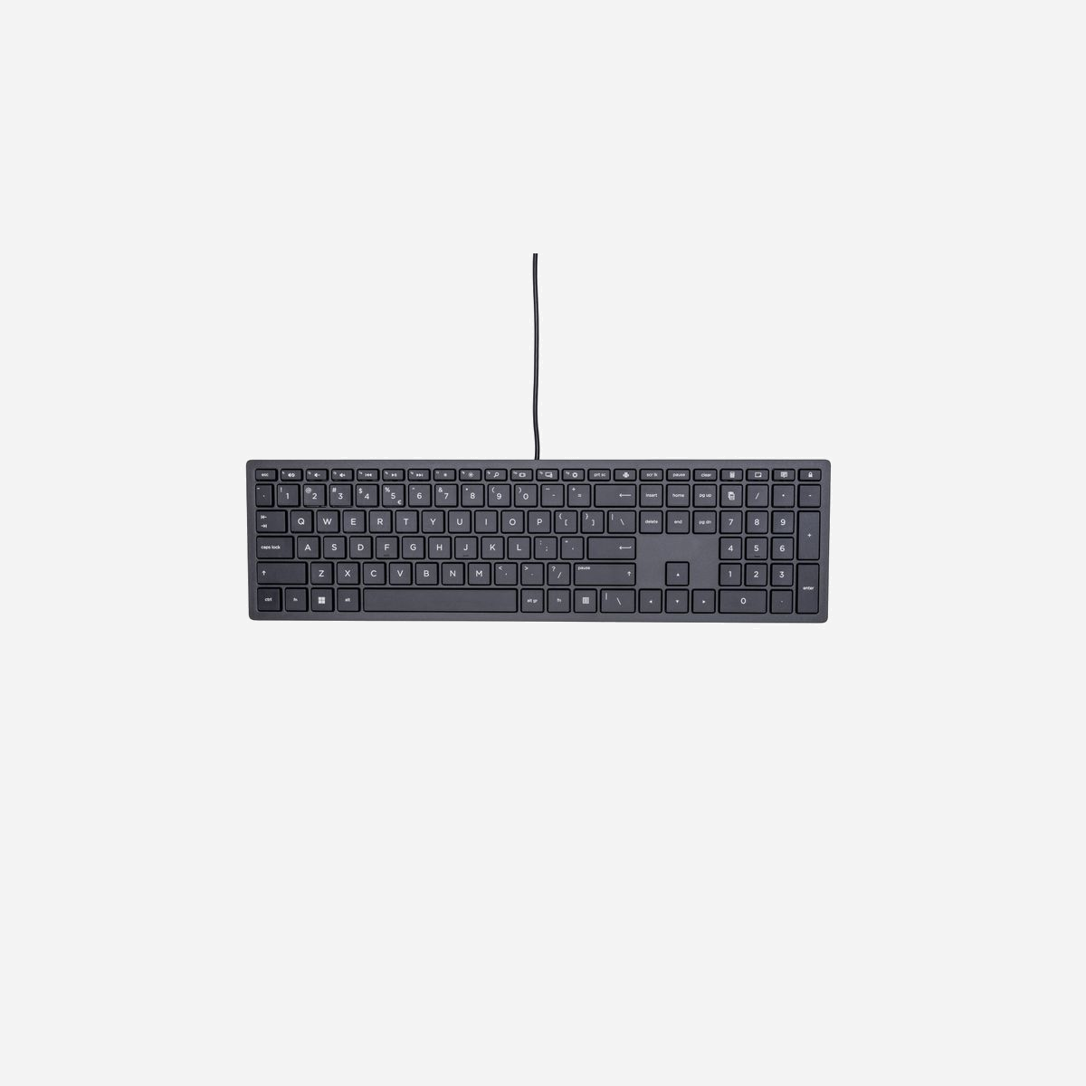 Clavier Filaire HP Pavilion 300 (4CE96AA#ABB) USB, Taille Réelle, Pavé Numérique, Touches Windows, Noir, 410.1x114.2x22.3mm, 410g, PC/Serveur - Un design fin. Une productivité impressionnante.<br>Passez au niveau supérieur de travail et de jeu avec ce clavier fin conçu pour améliorer votre productivité. Dessiné avec soin pour le confort et la précision, cet accessoire fin et agréable vous apportera une efficacité optimale.