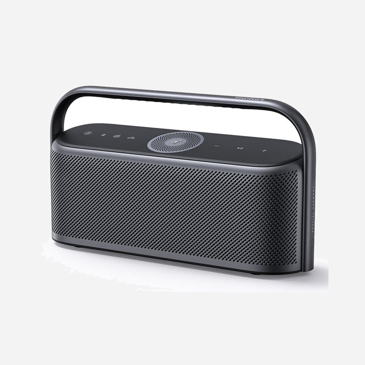 Anker Motion X600 Enceinte Portable Stéréo Gris 50W RMS, Bluetooth 5.3, Portée 100m, USB-C, Batterie 6400mAh, IPX7 - Anker Motion X600. Puissance évaluée de RMS: 50 W. Technologie de connectivité: Sans fil, Portée Bluetooth: 100 m, Connecteur USB: USB Type-C. Type de produit: Enceinte portable stéréo, Couleur du produit: Gris, Commande de volume: Boutons. Utilisation recommandée: Universel. Amplificateur: Intégré