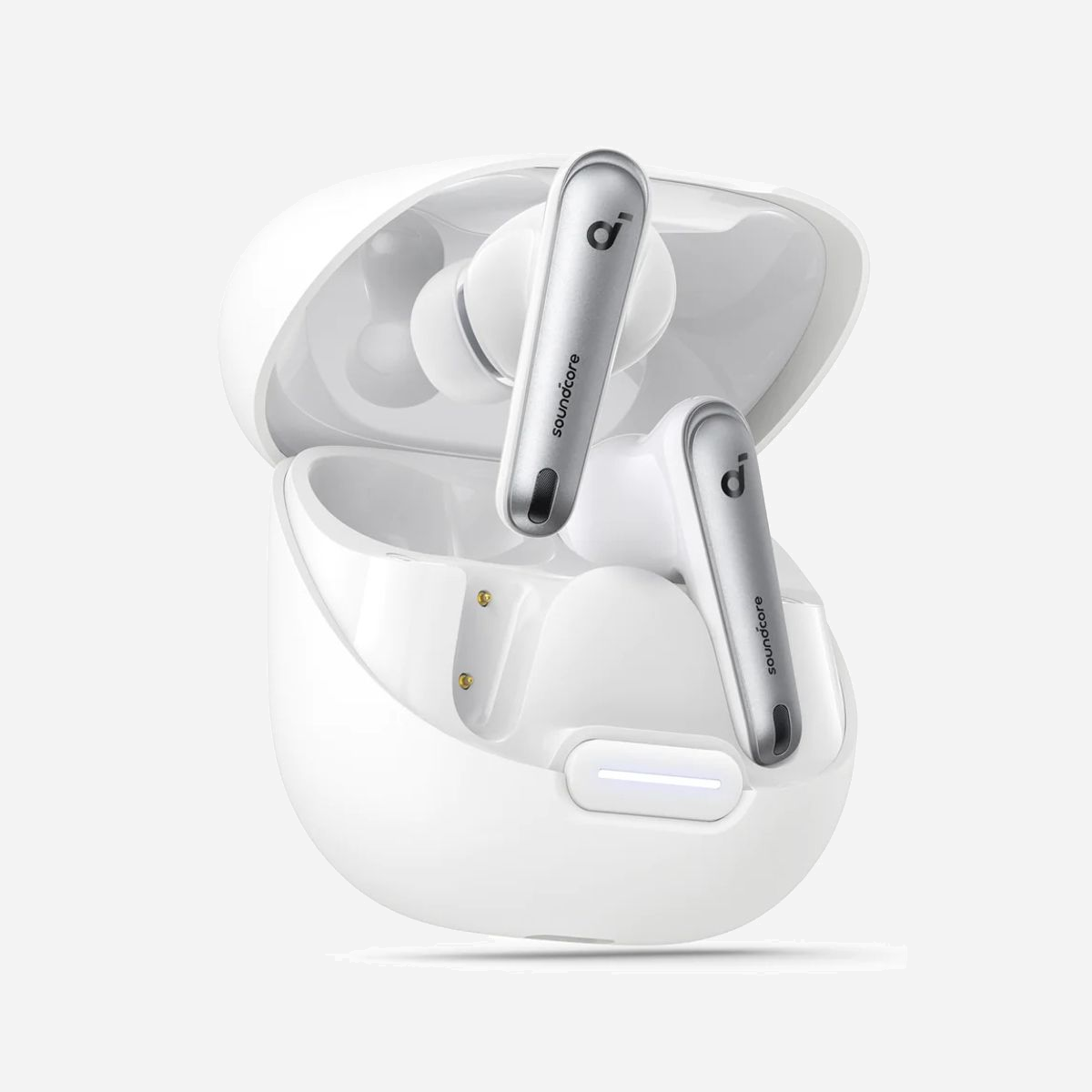 Anker Liberty 4 NC Écouteurs Sans Fil Bluetooth 5.3 Blanc - Suppression Active du Bruit, LDAC, IPX4, Autonomie 50h avec Boîtier USB Type-C - Anker Liberty 4 NC. Type de produit: Casque. Technologie de connectivité: Sans fil, Bluetooth. Utilisation recommandée: Appels/Musique, Couleur du produit: Blanc
