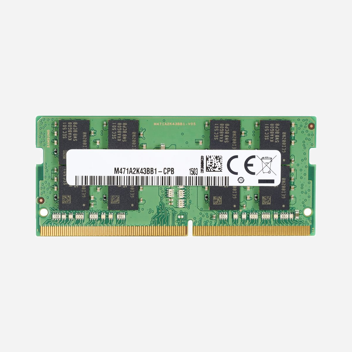 Module Mémoire HP 8Go DDR4 3200MHz SO-DIMM 260-pin Unbuffered 1x8Go pour Ordinateur Portable - 286H8AA#AC3 (69.6x30x3.5mm) - HP 286H8AA. composant pour: Ordinateur portable, Mémoire interne: 8 Go, Disposition de la mémoire (modules x dimensions): 1 x 8 Go, Type de mémoire interne: DDR4, Fréquence de la mémoire: 3200 MHz, Support de mémoire: 260-pin SO-DIMM