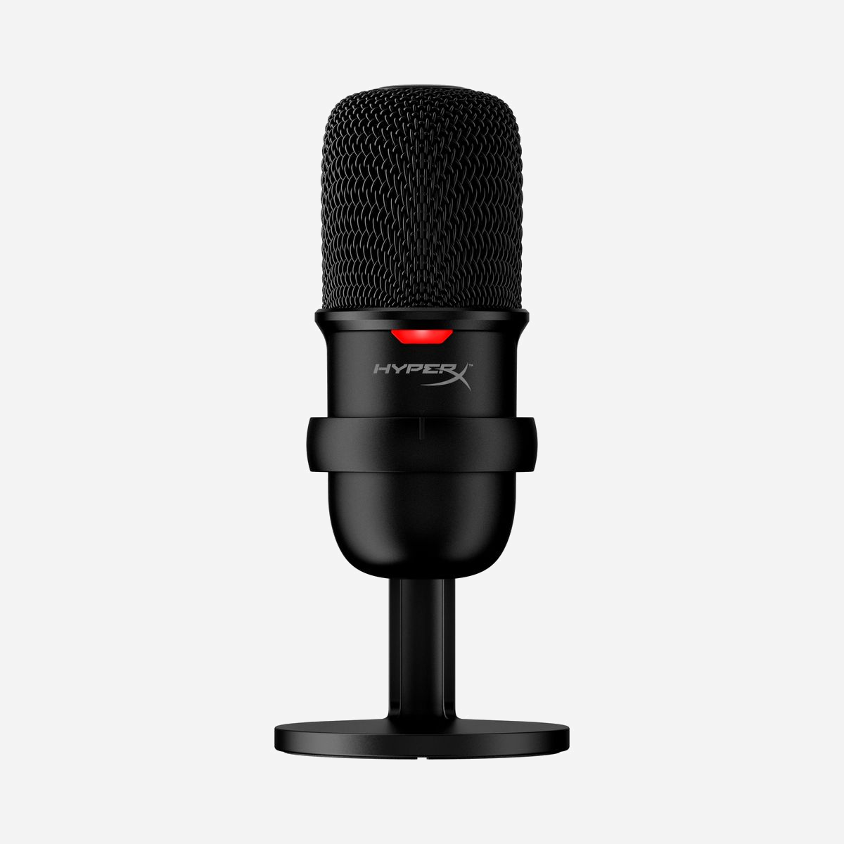 Microphone USB HP HyperX SoloCast Noir - Sensibilité 6dB, 16 bit, USB Type-C, Compatible PC/PS5/PS4/Mac, Câble 2m, 261g - HyperX SoloCast - USB Microphone (Black). Type: Microphone de PC, Sensibilité du microphone: 6 dB, Débit: 16 bit. Technologie de connectivité: Avec fil, Interface de l'appareil: USB, Connecteur USB: USB Type-C. Couleur du produit: Noir, Longueur de câble: 2 m, Pays d'origine: Chine. Source d'alimentation: USB, Tension d'entrée: 5 V. Poids du Microphone: 261 g