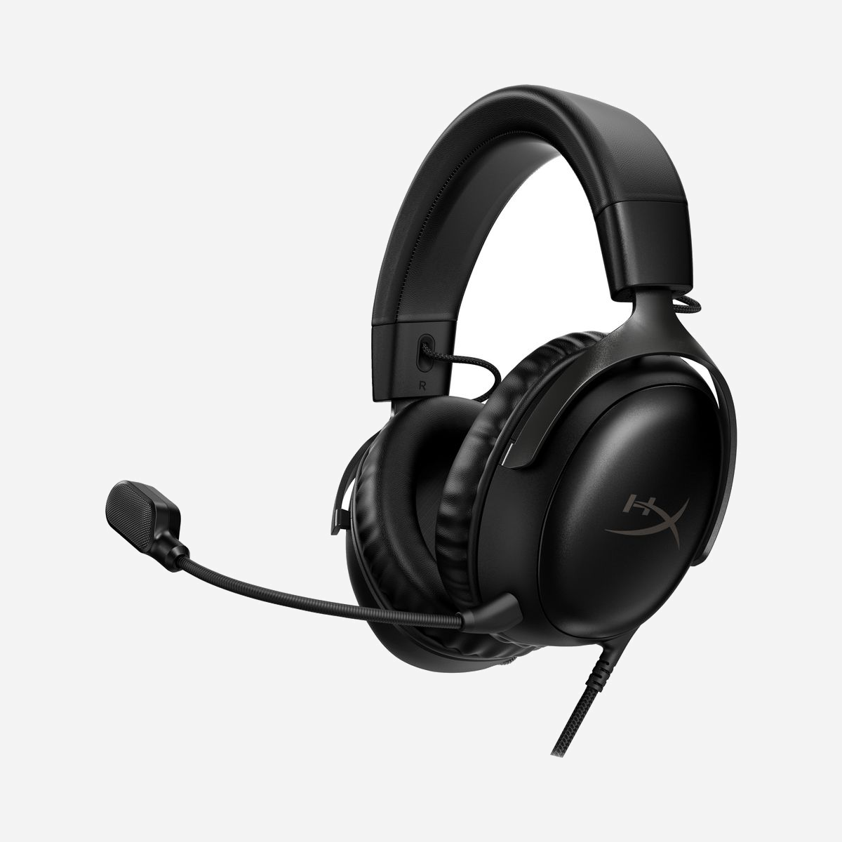 HP HyperX Cloud III - Casque Gaming Filaire Noir - Haut-parleurs 53mm, Micro Boom unidirectionnel, DTS Headphone:X Spatial Audio, PC/PS/Xbox/Mac/Mobile - La renaissance d’une légende.<br>Le casque HyperX Cloud III est une évolution de notre légendaire Cloud II, réputé pour son confort, sa qualité de son et sa résistance. Le bandeau rembourré et les coussinets à mémoire de forme signée HyperX offrent un maintien stable et confortable, idéal pour de longues sessions de jeu. Le casque est également équipé de nouveaux haut-parleurs de 53 mm améliorés et inclinés pour une expérience d’écoute optimale. Le microphone 10 mm amélioré assure la clarté des appels et échanges vocaux dans le jeu. Les contrôles simples situés sur le boîtier du casque t’assurent un accès direct et rapide pour couper ton micro ou régler le volume. Un voyant t’indique clairement la coupure du micro. Compatible PC, PS5, PS4, Xbox Series X|S, Xbox One, Nintendo Switch, Mac et appareils mobiles. Profite du confort et de la qualité sonore ultime sur tes plateformes préférées.