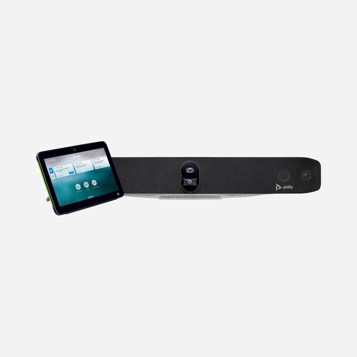 POLY Studio X70 Kit Visioconférence 4K Ultra HD, Double Caméra 20MP, TC10, Ethernet/WiFi, HDMI, USB 3.2, Audio 40W, Cadrage Auto, Montage Mural - Offrir une expérience de réunion identique<br>La barre de visioconférence tout-en-un Poly Studio X70 offre une qualité audio et des performances vidéo époustouflantes dans les grands espaces de réunion. Profitez du cadrage et du suivi automatiques d’une précision extrême, de la technologie audio offrant un son sans perturbation et de la qualité vidéo 4K Ultra HD réaliste.