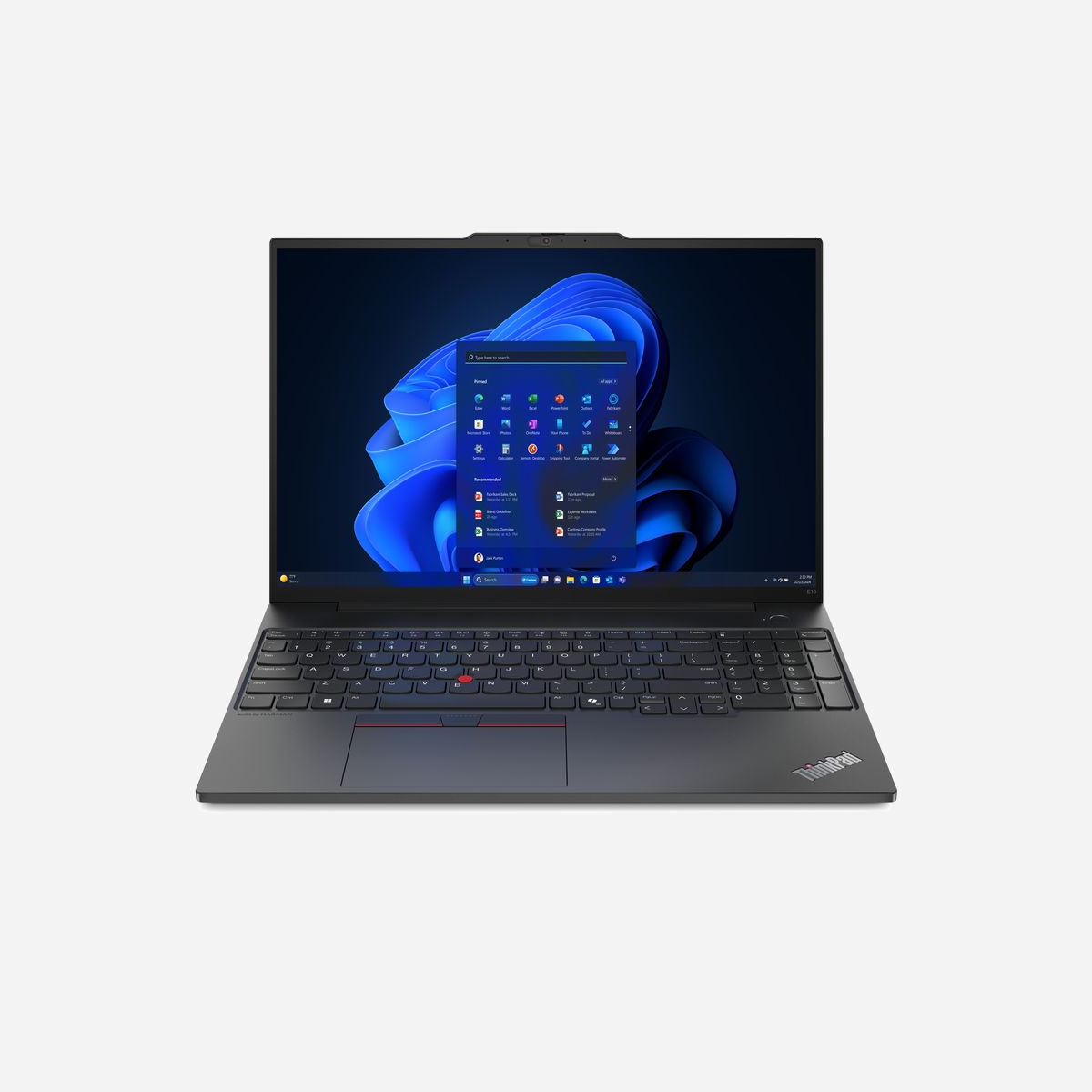 Lenovo ThinkPad E16 - Intel Core Ultra 5 125U - 16" WUXGA (1920x1200) IPS 300nits - 32GB DDR5 5600MHz - 1TB SSD NVMe PCIe 4.0 - Intel Graphics - Windows 11 Pro - Lenovo ThinkPad E16. Type de produit: Ordinateur portable, Format: Clapet. Famille de processeur: Intel Core Ultra 5, Modèle de processeur: 125U. Taille de l'écran: 40,6 cm (16"), Type HD: WUXGA, Résolution de l'écran: 1920 x 1200 pixels. Mémoire interne: 32 Go, Type de mémoire interne: DDR5-SDRAM. Capacité totale de stockage: 1 To, Supports de stockage: SSD. Modèle d'adaptateur graphique inclus: Intel Graphics. Système d'exploitation installé: Windows 11 Pro. Couleur du produit: Noir. Poids: 1,81 kg
