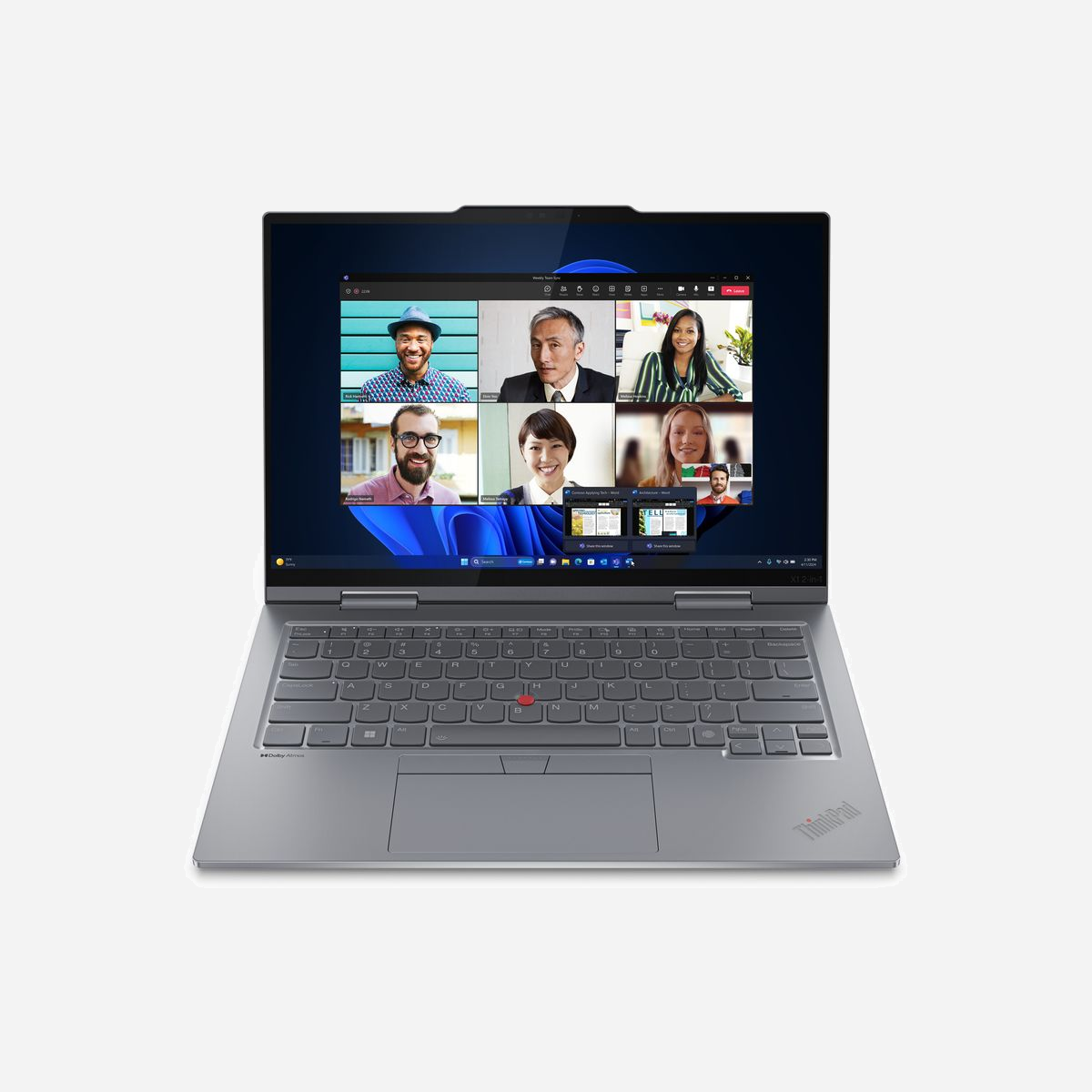 Lenovo ThinkPad X1 2-in-1 Gen 9 : Intel Core Ultra 7 155U, 32Go LPDDR5x, 1To SSD, Écran Tactile 14" WUXGA (1920x1200), Intel Graphics, Windows 11 Pro - Lenovo ThinkPad X1 2-in-1 Gen 9. Type de produit: Hybride (2-en-1), Format: Convertible (pliable). Famille de processeur: Intel Core Ultra 7, Modèle de processeur: 155U. Taille de l'écran: 35,6 cm (14"), Type HD: WUXGA, Résolution de l'écran: 1920 x 1200 pixels, Écran tactile. Mémoire interne: 32 Go, Type de mémoire interne: LPDDR5x-SDRAM. Capacité totale de stockage: 1 To, Supports de stockage: SSD. Modèle d'adaptateur graphique inclus: Intel Graphics. Système d'exploitation installé: Windows 11 Pro. Couleur du produit: Gris