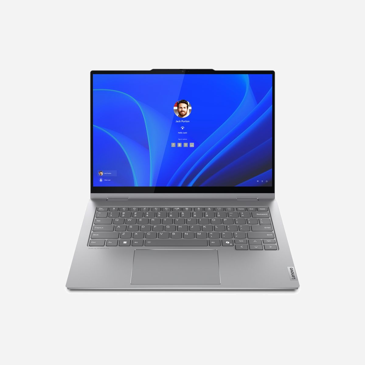 Lenovo ThinkBook 14 2-in-1 G4 IML : Intel Core Ultra 7 155U, 32GB DDR5, 1TB SSD, Écran tactile 14" WUXGA, Intel Graphics, Windows 11 Pro, Luna Grey - Lenovo ThinkBook 14 2-in-1 G4 IML. Type de produit: Hybride (2-en-1), Format: Convertible (pliable). Famille de processeur: Intel Core Ultra 7, Modèle de processeur: 155U. Taille de l'écran: 35,6 cm (14"), Type HD: WUXGA, Résolution de l'écran: 1920 x 1200 pixels, Écran tactile. Mémoire interne: 32 Go, Type de mémoire interne: DDR5-SDRAM. Capacité totale de stockage: 1 To, Supports de stockage: SSD. Modèle d'adaptateur graphique inclus: Intel Graphics. Système d'exploitation installé: Windows 11 Pro. Couleur du produit: Gris