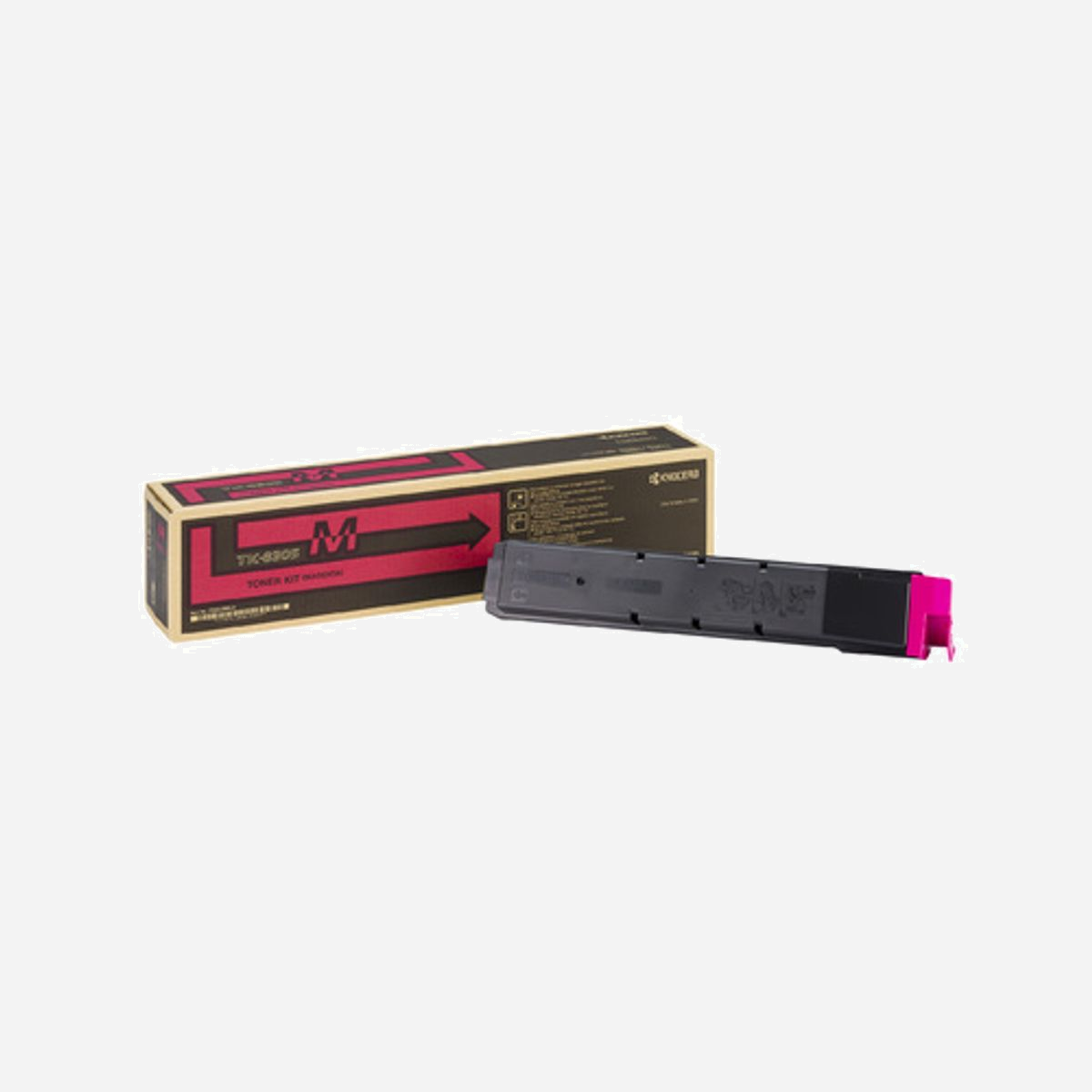 KYOCERA TK-8305M Cartouche de toner Magenta Original (1T02LKBNL0) - 15000 pages - TASKalfa 3050ci/3550ci - Technologie Laser - Pour des performances optimales, nous vous recommandons les toners KYOCERA MITA qui sont spécialement conçus pour vos imprimantes et multifonctions.<br><br>Les particules de toner de taille incorrecte peuvent conduire à une mauvaise qualité d'impression : un fond gris strié ou des images fantômes sur la page. Les toners Kyocera Mita contiennent des billes de nettoyage en céramique qui sont essentielles afin de s’assurer que le tambour est propre et exempt de particules. C’est particulièrement important car nos tambours sont conçus pour durer plusieurs centaines de milliers d'exemplaires.<br><br>Un toner Kyocera authentique a soit le logo KYOCERA gravé sur la cartouche de toner soit une étiquette verte Kyocera apposée sur le toner avec une écriture blanche et notre logo.