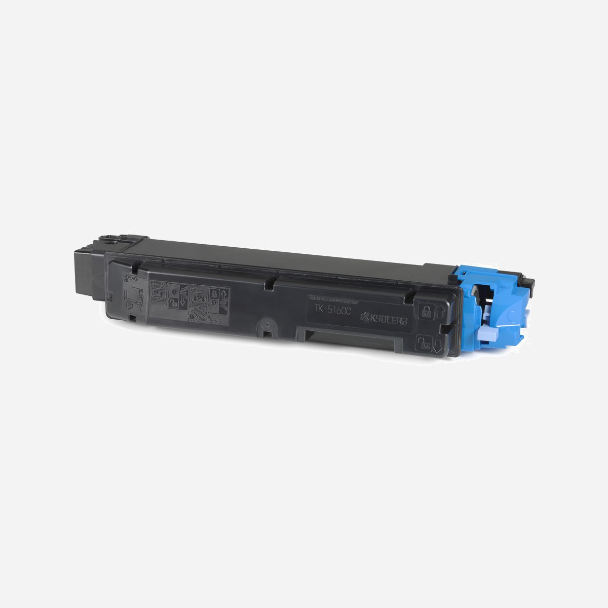 KYOCERA TK-5160C Cartouche Toner Cyan Original – 1 pièce, 12000 pages – ECOSYS P7040cdn (1T02NTCNL0) – Dimensions 125x320x125 mm - KYOCERA TK-5160C. Rendement par page de toner de couleur: 12000 pages, Couleurs d'impression: Cyan, Quantité: 1 pièce(s)