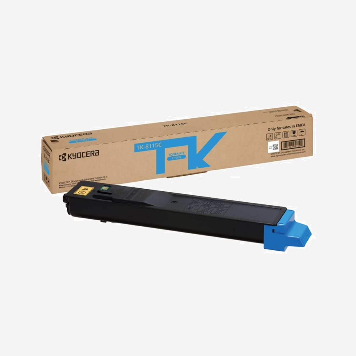 KYOCERA TK-8115C Cartouche Toner Original Cyan, 1 pièce, 6000 pages, pour ECOSYS M8124cidn, Impression Laser - KYOCERA TK-8115C. Rendement par page de toner de couleur: 6000 pages, Couleurs d'impression: Cyan, Quantité: 1 pièce(s)
