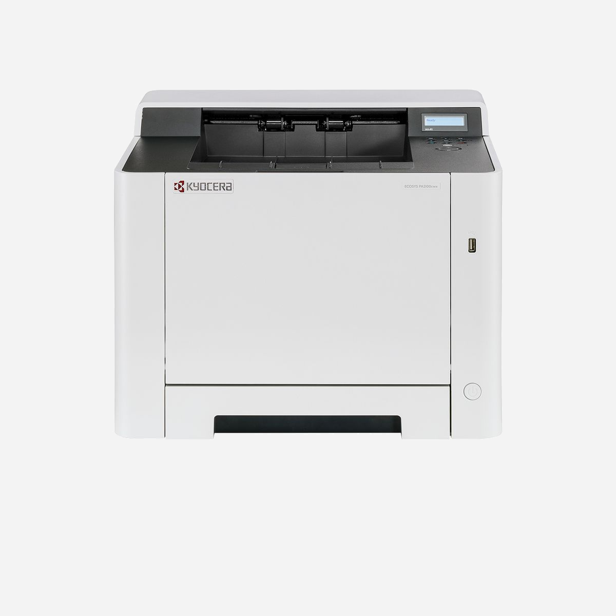 KYOCERA ECOSYS PA2100cwx Imprimante Laser Couleur A4 1200x1200 DPI 21 ppm Recto-Verso, Wifi, Ethernet, USB 2.0, PCL 6, PS3, XPS, 512 Mo - KYOCERA ECOSYS PA2100cwx. Technologie d'impression: Laser, Couleur. Nombre de cartouches d'impression: 4, Cycle de service (Maximum): 65000 pages par mois. Résolution maximale: 1200 x 1200 DPI. Taille de papier de série A ISO maximum: A4. Vitesse d'impression (noir, qualité normale, A4/US Letter): 21 ppm, Impression recto-verso. Écran: LCD. Réseau prêt à l'usage, Wifi. Couleur du produit: Noir, Blanc