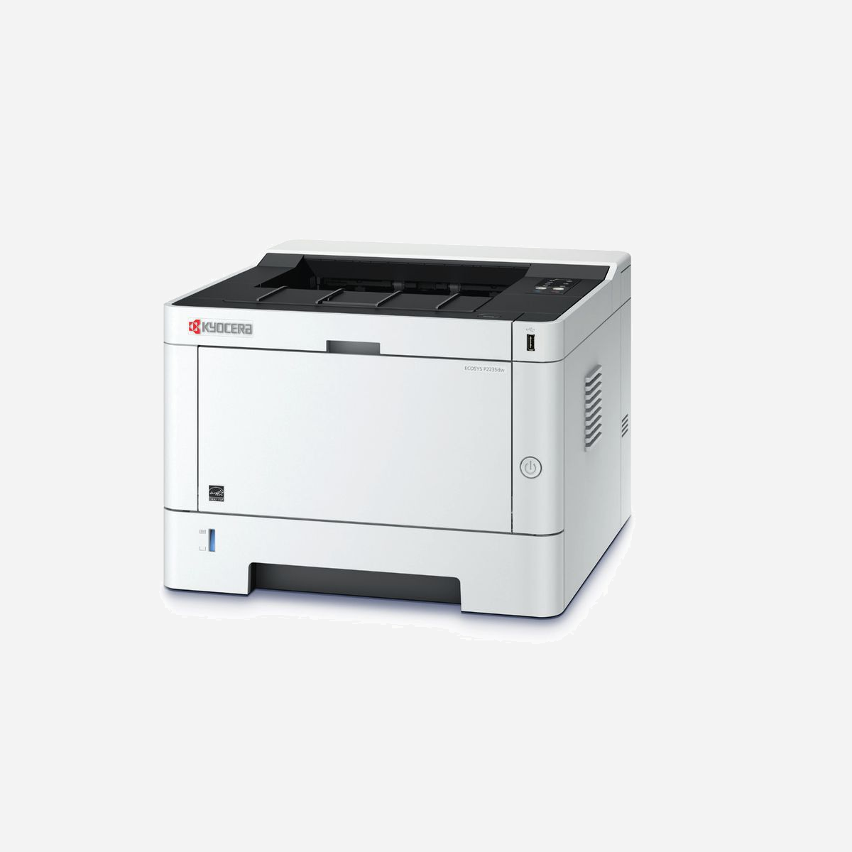 KYOCERA ECOSYS P2235dw Imprimante Laser Monochrome A4 1200x1200 DPI 35 ppm Recto-Verso Auto WiFi Ethernet USB 256Mo PCL6 PostScript3 - KYOCERA ECOSYS P2235dw/Plus. Technologie d'impression: Laser. Nombre de cartouches d'impression: 1, Cycle de service (Maximum): 2000 pages par mois. Résolution maximale: 1200 x 1200 DPI. Taille de papier de série A ISO maximum: A4. Vitesse d'impression (noir, qualité normale, A4/US Letter): 35 ppm, Impression recto-verso. Wifi. Couleur du produit: Noir, Blanc