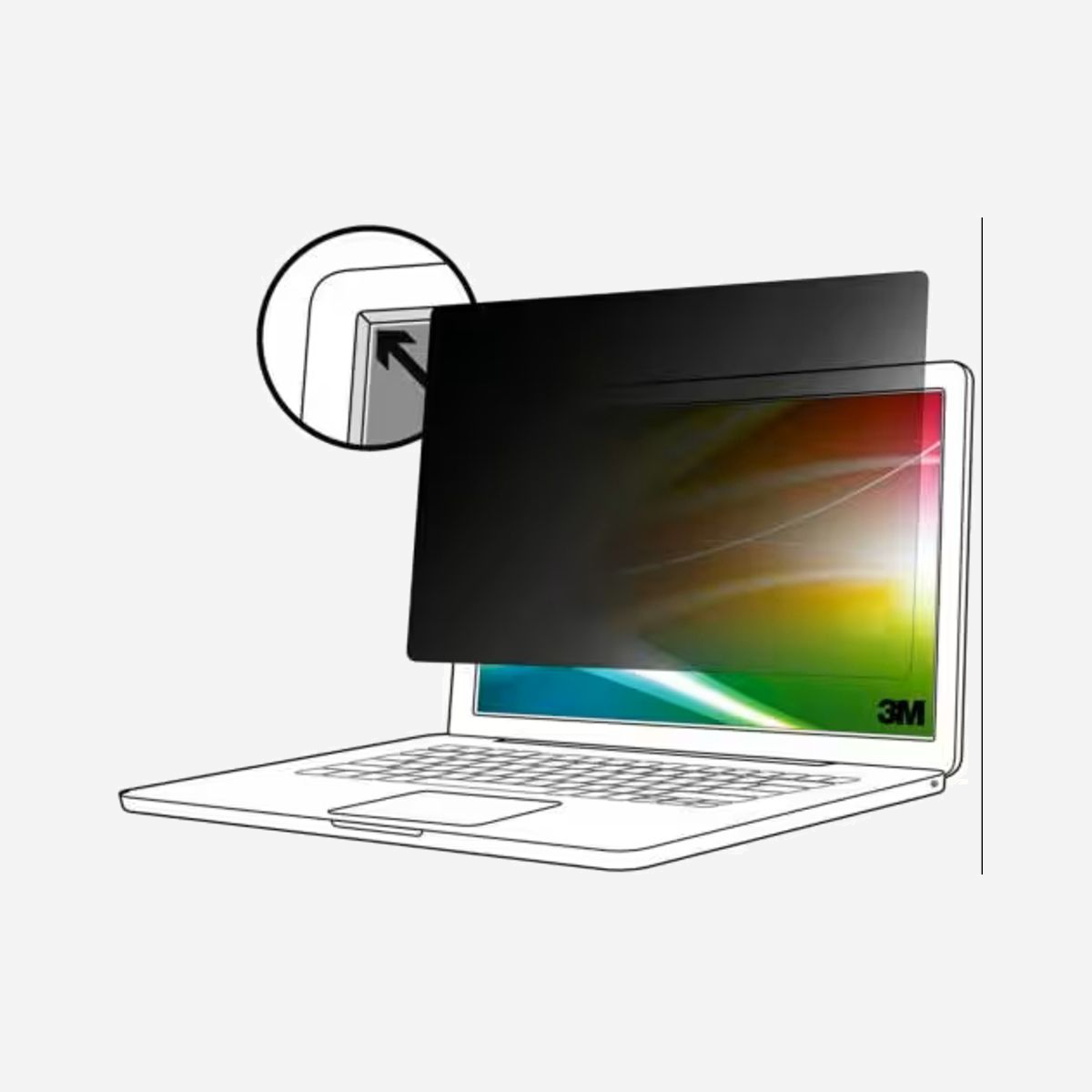 3M Filtre de confidentialité Bright Screen 14" 16:10 BP140W1E - 307x200mm, Anti-Reflet/Radiation, Transmission 85%, Angle de vue 60°, Touch Compatible - Obtenez le nouveau filtre de confidentialité révolutionnaire qui protège de manière si transparente vos données à l'écran, que vous ne saurez presque pas qu'il est là - mais les pirates visuels qui vous entourent le sauront. Voici le filtre de confidentialité 3M™ Bright Screen. Facile à appliquer, facile à utiliser, facile à oublier qu'il est là. Uniquement chez 3M, les experts de la confidentialité des écrans.