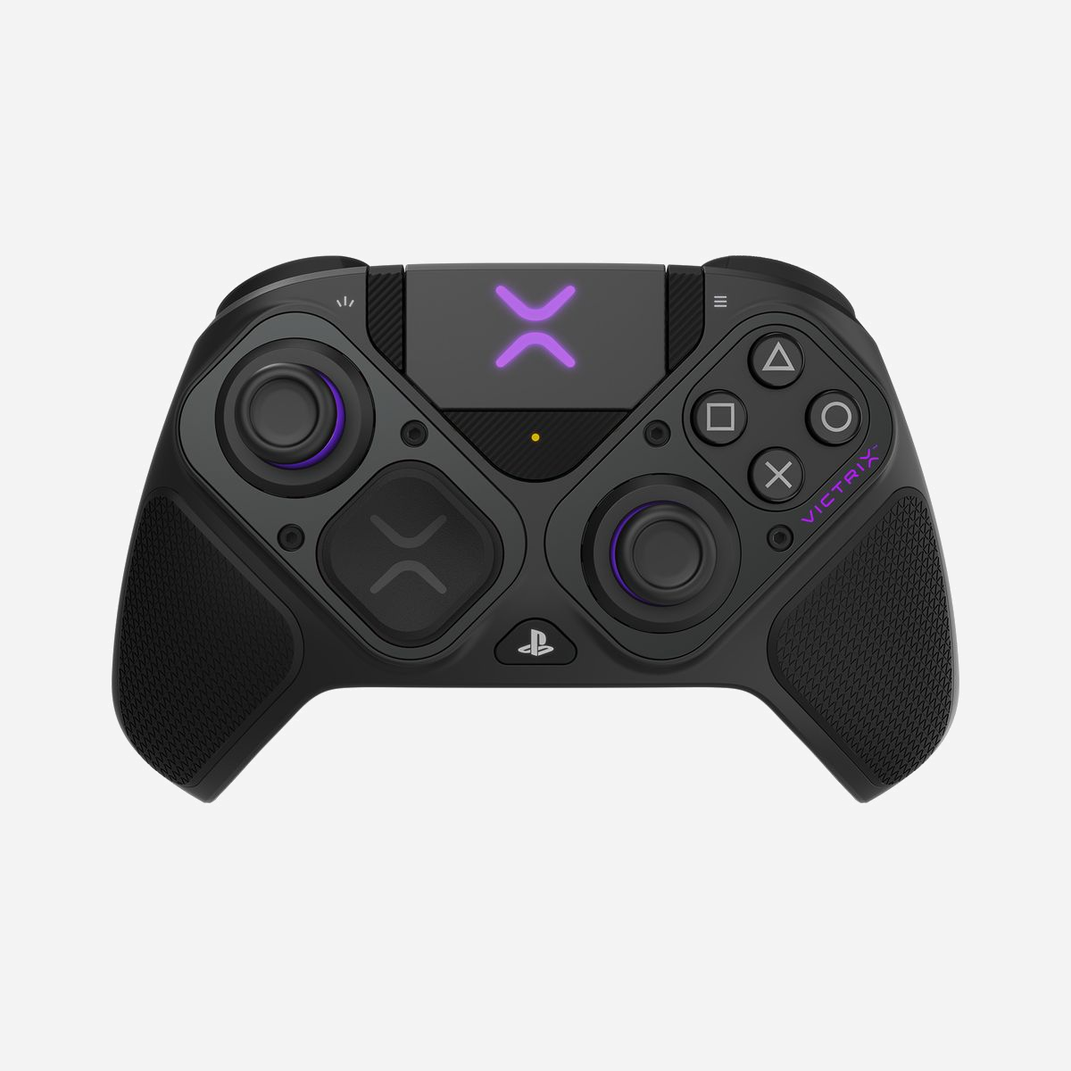 PDP VICTRIX Pro BFG Manette USB/Sans Fil pour PC/PS4/PS5, Analogique/Numérique, Batterie 2000mAh, Latence 5ms, ARM-7 0.5GHz, Touchpad, 14 Boutons Programmables - PDP VICTRIX Pro BFG. Type d'appareil: Manette de jeu, Plates-formes de jeux prises en charge: PC, PlayStation 4, PlayStation 5, Touches de fonction de contrôle de jeux: Croix directionnelle, Boutons directionnels, Touche Menu, Touche de sélection. Technologie de connectivité: Avec fil &sans fil, Interface de l'appareil: USB, Connecteur USB: USB Type-C. Couleur du produit: Noir, Matériau du boîtier/corps: Acrylonitrile-Butadiène-Styrène (ABS). Source d'alimentation: Batterie, Type de batterie: Intégré, Capacité de la batterie: 2000 mAh. Famille de processeur: ARM-7, Fréquence du processeur: 0,5 GHz