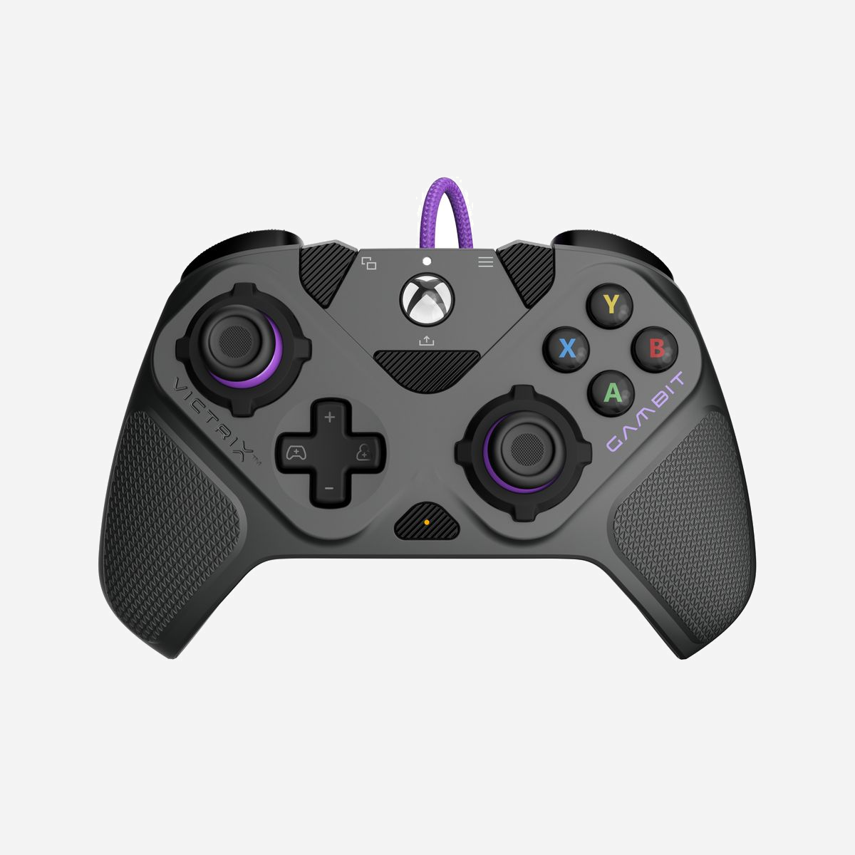 Manette de Jeu Filaire PDP 049-006-GY USB Type-C, Analogique/Numérique, PC/Xbox One/Series, Latence 2.4ms, Câble 3m, Inclut pièces interchangeables - PDP 049-006-GY. Type d'appareil: Manette de jeu, Plates-formes de jeux prises en charge: PC, Xbox One, Xbox Series S, Xbox Series X, Touches de fonction de contrôle de jeux: Touche Retour, Croix directionnelle, Bouton d'accueil, Touche Menu, Touche Partage. Technologie de connectivité: Avec fil, Interface de l'appareil: USB, Connecteur USB: USB Type-C. Couleur du produit: Noir, Gris, Violet, Longueur de câble: 3 m. Source d'alimentation: Cable. Prise en charge du système d'exploitation Windows: Windows 10, Windows 11