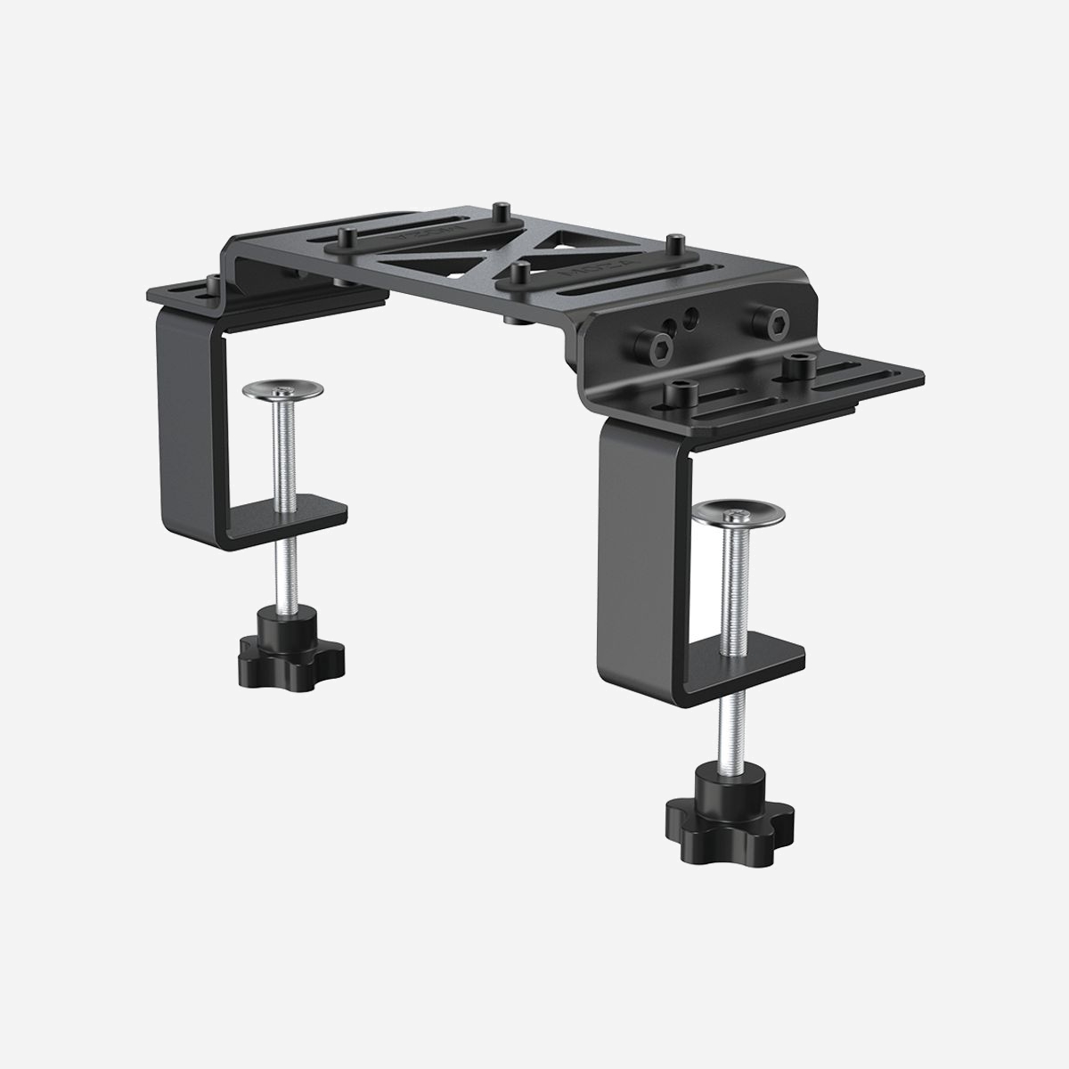 Pince Moza Racing RS12 en Acier Noir pour Sim Racing - Compatible R5, R9, R12 - Dimensions 257.2 x 100 x 27 mm - Fixation PC - Visserie et Clé Incluses - Moza Racing RS12. Plates-formes de jeux prises en charge: PC, Type de produit: Pince, Couleur du produit: Noir. Nombre de vis incluses: 4 pièce(s). Quantité: 1 pièce(s). Largeur: 257,2 mm, Profondeur: 100 mm, Hauteur: 27 mm