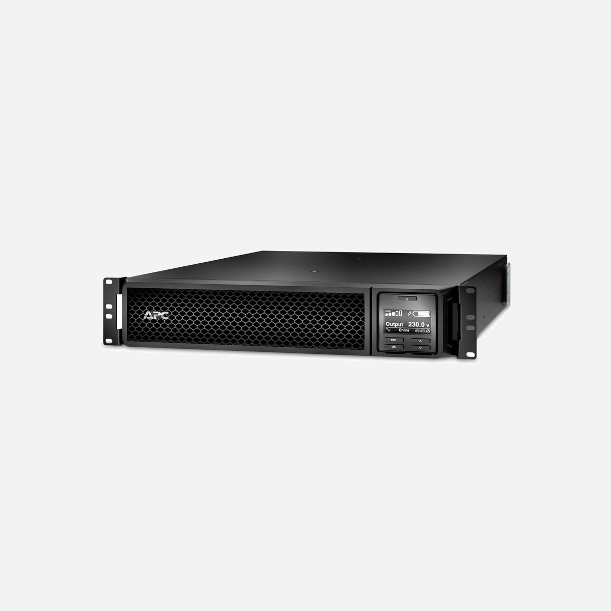 APC Smart-UPS On-Line SRT2200RMXLI - 2.2kVA/1980W, Double Conversion, 8x C13 & 2x C19, Rack 2U, 100-275V Input, USB, Serial, SmartSlot - <b>Restez toujours en ligne et évitez la perte de données</b><br>Un APC Smart-UPS On-Line fournit toujours une énergie parfaitement propre à tous les équipements connectés grâce à sa technologie de double conversion. Même les pannes de courant n’ont aucune influence sur ce point. L'APC Smart-UPS On-Line fournit alors automatiquement une alimentation de secours sans avoir à commuter. De cette façon, vous évitez les pannes indésirables, par exemple, d'un PC, d'un serveur, d'un stockage ou d'un commutateur. Avec le logiciel gratuit APC PowerChute, vous pouvez même arrêter automatiquement et de manière contrôlée le matériel informatique critique lorsque la batterie de l'onduleur est presque vide. De cette façon, vous évitez la perte de données, les temps d’arrêt et les dommages physiques au matériel.<br><br><b>Prolonger le temps d'exécution</b><br>Vous pouvez facilement augmenter le nombre de minutes pendant lesquelles l'APC SRT2200RMXLI peut fournir indépendamment une alimentation de secours en connectant des blocs-batteries externes (SRT72RMBP). Une autonomie de plusieurs heures est même possible.<br><br><b>Disponibilité</b><br>Le Smart-UPS On-Line dispose d'un bypass interne et utilise une double conversion, maximisant la disponibilité et la durée de vie du matériel connecté. Cela rend également l'onduleur compatible avec un générateur d'énergie de secours. L'ONU-<br>La technologie de double conversion de ligne garantit une alimentation propre et ininterrompue aux équipements protégés, même lorsque l'alimentation du générateur est utilisée.<br><br><b>Sécurité</b><br>De plus, un Smart-UPS On-Line protège les appareils connectés contre les pics de tension provoqués, entre autres, par la foudre. Cette alimentation de secours APC est idéale pour une utilisation professionnelle.<br><br> <b>Facilité d'utilisation</b><br>L'APC Smart-UPS SRT est facile à utiliser grâce à un écran LCD graphique inclinable et des boutons physiques. Cela permet de paramétrer et de lire les fonctionnalités de base. La couleur d'arrière-plan de l'écran changeant en fonction du type d'avertissement, la gravité de la situation peut être rapidement évaluée visuellement. Grâce au kit de rails à 4 montants inclus, vous pouvez facilement monter l'onduleur dans un rack.<br><br><b>Carte de gestion du réseau</b><br>Si vous connectez l'onduleur directement à votre réseau via la carte de gestion réseau APC en option (AP9640/AP9641), il peut facilement être géré à distance via SNMP ou notre logiciel de gestion à distance Ecostruxure IT Expert (SFTWES1-DIGI). Vous pouvez également envoyer automatiquement un signal d'arrêt via le réseau à plusieurs serveurs physiques et/ou virtuels. Au moyen de le logiciel d'arrêt du réseau APC PowerChute associé à la carte réseau peut même être différencié selon le moment de l'arrêt et l'ordre dans lequel cela se produit.<br><br><b>Prolonger la durée de vie</b><br>La batterie interne (APCRBC141) peut être remplacée facilement, en toute sécurité et indépendamment par l'utilisateur. Ceci sans avoir à éteindre l'APC SRT2200RMXLI ou l'équipement connecté. De cette façon, vous pouvez facilement et à moindre coût prolonger la durée de vie de l'APC Smart-UPS et votre équipement reste toujours en ligne.<br><br><b>Extension de garantie</b><br>La garantie constructeur du SRT2200RMXLI est de 3 ans, à l'exception de la cartouche batterie qui bénéficie d'une garantie constructeur de 2 ans. Les deux sont prolongés de 3 ans à 6 et 5 ans respectivement avec le service pack APC (WBEXTWAR3YR-SP-04).<br><br><b>Groupes de prises commutées : redémarrage à distance et démarrage progressif</b><br>Grâce aux groupes de prises commutées, il est possible de configurer une mise sous tension progressive/retardée par groupe de prises UPS. Cela réduit la charge de pointe de l'onduleur et la rapproche de la charge constante, ce qui limite le surdimensionnement de l'onduleur.<br><br>Il est également possible de réinitialiser un groupe de plusieurs sorties UPS et les équipements qui y sont connectés. Si une carte réseau (ap9640) est utilisée en combinaison avec Ecostruxure IT Expert (SFTWES1-DIGI), cela peut même être fait à distance.<br><br>Vous ne pouvez pas non plus éliminer les charges critiques ; De cette façon, vous prolongez la durée d’exécution des équipements critiques.<br><br><b>Inclus dans la boîte</b><br>1x SRT2200RMXLI<br>1x câble USB<br>1x cordon d'alimentation C13 à C14 1,2 M<br>1x CD logiciel avec Powershute Business Edition<br>1x CD de documentation<br>1x cordon d'alimentation d'entrée Schuko vers C19 2M<br>1x cordon d'alimentation d'entrée britannique BS1363A vers C19<br>1x cordon d'alimentation d'entrée C19 à C20 2,5 M<br>2x supports de montage en rack<br><br><br>Équipé d'une technologie performante, cet onduleur est conçu pour fournir une alimentation stable et ininterrompue aux équipements critiques industriels. Il peut servir d'alimentation de secours en cas de défaillance électrique. Il est compatible avec une connexion USB et est fourni avec un CD de documentation, un guide d'installation, un matériel de montage en rack, des supports de montage en rack, des rails de support de montage en rack, un câble USB, un CD avec logiciel, un cordon d'alimentation détachable propre au pays et une carte de garantie. Sa technologie avancée garantit un rendement élevé et une protection maximale. L'onduleur est conforme aux normes EN/CEI 62040-1:2019/A11:2021, EN/CEI 62040-2:2006/AC:2006, EN/CEI 62040-2:2018 Il est certifié CE DNV EAC RCM et VDE, garantissant sa conformité aux normes de sécurité les plus élevées.<br><br>Smart-UPS On-Line fournit une protection de l'alimentation en ligne double conversion véritable, haute densité, pour les serveurs, les réseaux voix et données, les laboratoires d'analyses médicales et les applications industrielles légères. Capable de supporter des charges de 1 à 20 kVA dans une forme convertible rack/tour, Smart-UPS On-Line est disponible de 2U à 12U. De récentes extensions de famille à 15 et 20 kVA permettent de protéger des serveurs lames particulièrement voraces ou des racks lourdement chargés en équipements. Si les systèmes d'entreprise critiques requièrent une durée d'autonomie exprimée en heures et non en minutes, Smart-UPS On-Line peut être configuré en fonction des packs de batteries pour pouvoir répondre aux exigences d'autonomie strictes des systèmes stratégiques de l'entreprise. Le logiciel de gestion PowerChute inclus assure une coupure progressive et sans surveillance des systèmes d'exploitation réseau. Tous les modèles 5 kVA et plus comprennent une carte de gestion réseau intégrée pour la gestion à distance (en option sur les modèles inférieurs à 5 kVA). La gamme Smart-UPS On-Line dans son intégralité confère une valeur ajoutée aux clients opérant dans un environnement exigeant au plan de l'alimentation électrique, à la recherche d'une régulation extrêmement rigoureuse de la tension et de la fréquence, d'un bypass interne et d'une correction du facteur de puissance en entrée.