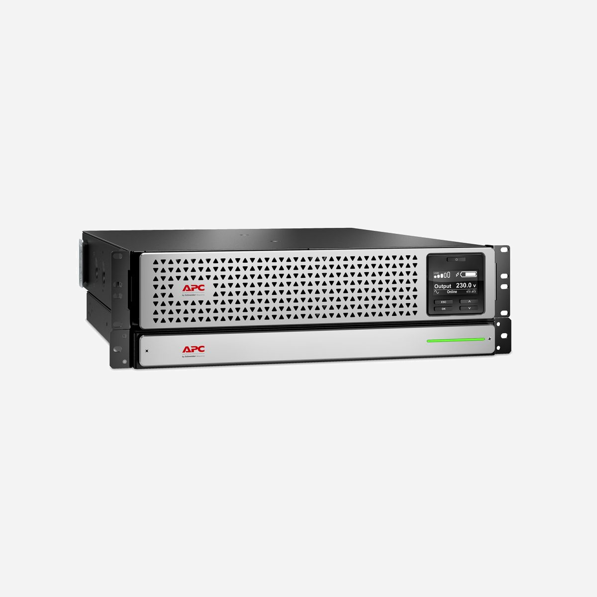 APC Smart-UPS On-Line SRT Lithium-Ion SRTL1000RMXLI 1000VA/900W 230V RM 3U, Onduleur Double Conversion, Batterie Li-Ion, Sinus, USB, RJ-45 - Équipé d'une technologie performante, cet onduleur est conçu pour fournir une alimentation stable et ininterrompue aux équipements critiques industriels. Il peut servir d'alimentation de secours en cas de défaillance électrique. Il est compatible avec une connexion USB et est fourni avec un CD de documentation, un guide d'installation, un CD avec logiciel, un câble de communication, des pieds amovibles, un câble USB et une carte de garantie. Sa technologie avancée garantit un rendement élevé et une protection maximale. L'onduleur est conforme aux normes EN/CEI 62040-1:2019/A11:2021, EN/CEI 62040-2:2006/AC:2006, EN/CEI 62040-2:2018 Il est certifié CE EAC RCM et VDE, garantissant sa conformité aux normes de sécurité les plus élevées.
