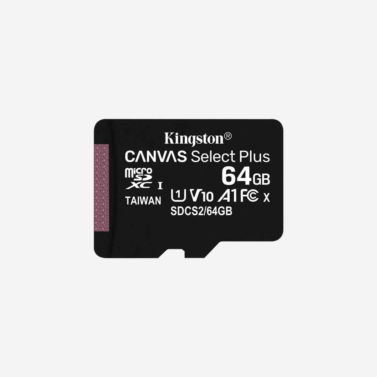 Kingston Technology microSDXC Canvas Select Plus 64Go UHS-I U1 V10 Classe 10 100Mo/s Lecture exFAT Android SDCS2/64GBSP - La carte microSD Canvas Select Plus de Kingston est compatible avec les dispositifs Android et affiche des performances A1. Elle offre de meilleurs débits et capacités. Cela se traduit par un chargement plus rapide des apps et des photos et vidéos dans différentes capacités jusqu'à 512Go*. Affichant sa puissance en termes de performances, de débit et de solidité, la carte Canvas Select Plus microSD a été conçue pour la fiabilité au moment de prendre et de développer des photos haute résolution ou d'enregistrer et d'éditer des vidéos Full HD. Les cartes Canvas de Kingston sont soumises à des essais de durabilité dans les environnements et les conditions les plus difficiles, si bien que vous pouvez les emmener partout en étant sûr que vos photos, vos vidéos et vos autres fichiers seront en sécurité.<br><br><b>Débits supérieurs</b><br><br><b>Optimisée pour les dispositifs Android</b>