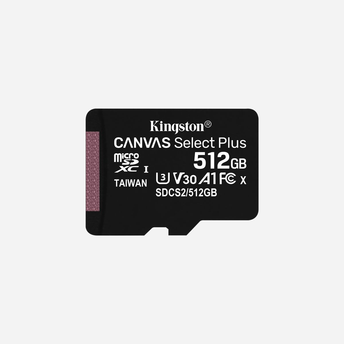 Kingston Technology Carte microSDXC Canvas Select Plus 512Go UHS-I U3 V30 Classe 10 Lecture 100Mo/s Écriture 85Mo/s Compatible Android exFAT - La carte microSD Canvas Select Plus de Kingston est compatible avec les dispositifs Android et affiche des performances A1. Elle offre de meilleurs débits et capacités. Cela se traduit par un chargement plus rapide des apps et des photos et vidéos dans différentes capacités jusqu'à 512Go*. Affichant sa puissance en termes de performances, de débit et de solidité, la carte Canvas Select Plus microSD a été conçue pour la fiabilité au moment de prendre et de développer des photos haute résolution ou d'enregistrer et d'éditer des vidéos Full HD. Les cartes Canvas de Kingston sont soumises à des essais de durabilité dans les environnements et les conditions les plus difficiles, si bien que vous pouvez les emmener partout en étant sûr que vos photos, vos vidéos et vos autres fichiers seront en sécurité.<br><br><b>Débits supérieurs</b><br><br><b>Optimisée pour les dispositifs Android</b>