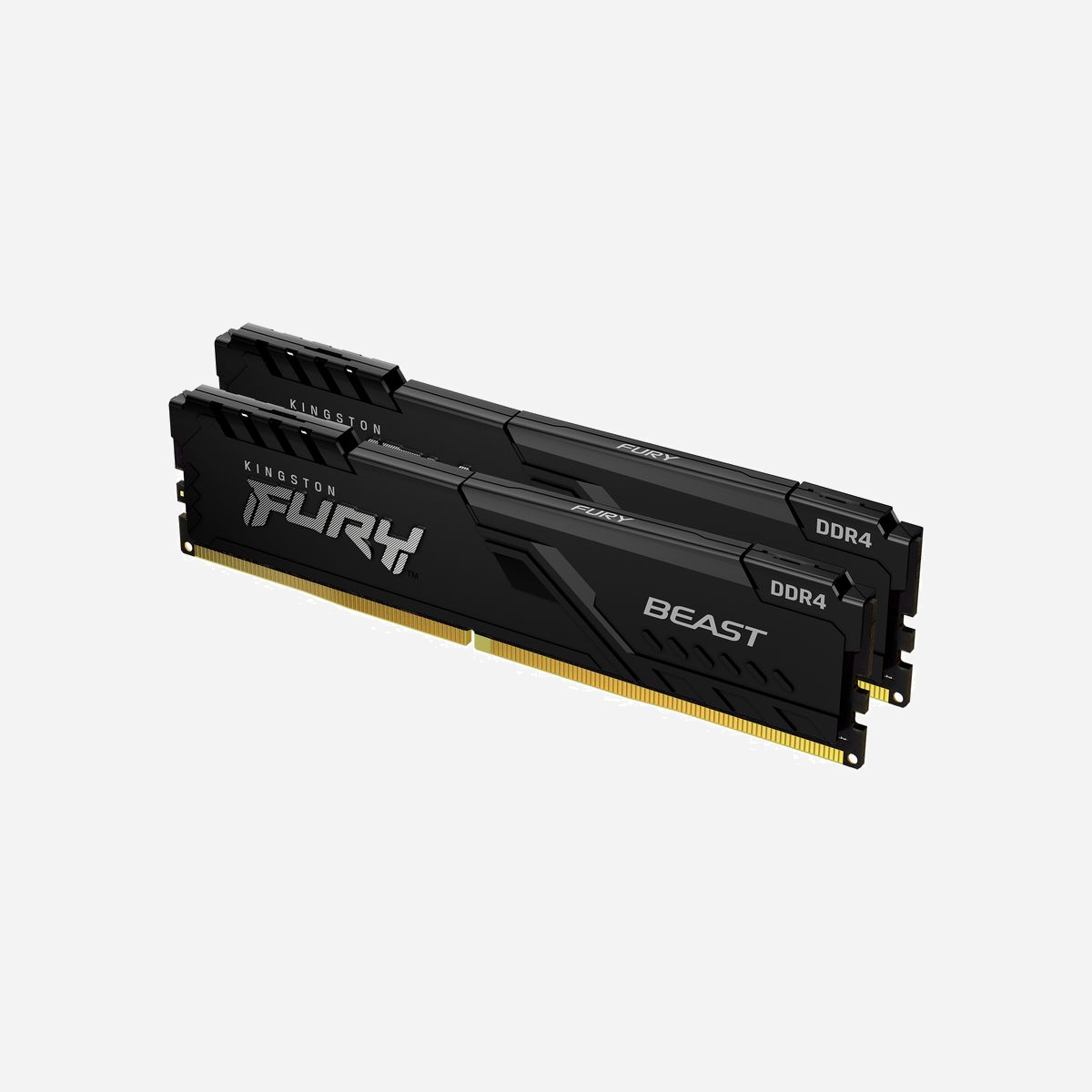 Kingston FURY Beast 8Go (Kit 2x4Go) DDR4 2666MT/s CL16 DIMM 288-pin, Radiateur, 1.2V, Intel XMP 2.0, KF426C16BBK2/8 - La mémoire Kingston FURY™ Beast DDR4 apporte une puissante augmentation des performances pour les jeux, l'édition vidéo et le rendu avec des vitesses allant jusqu'à 3733MT/s*. Cette mise à niveau rentable est disponible à des vitesses de 2666MT/s-3733MT/s, avec des latences CL15-19, des capacités de 4Go-32Go en modules simples et de 8Go-128Go en kit. Son overclocking automatique Plug N Play à des vitesses de 2666MT/s** est disponible sur Intel XMP et Ryzen. Le module FURY Beast DDR4 reste froid grâce à son diffuseur de chaleur élégant et mince. Testée à 100% et garantie à vie, cette mise à niveau est très facile et sans problème pour votre système Intel ou AMD.<br><br>Certains chipsets/processeurs Intel antérieurs à la 8e génération n'ont pas été mis à jour et ne prennent pas en charge les modules de mémoire DRAM DDR4 16 Goit. Vérifiez auprès du fabricant du système ou de la carte mère si le BIOS a été mis à jour pour supporter les modules DRAM 16Goit.<br><br><b>Design en profil mince du dissipateur de chaleur.</b><br>Avec son nouveau design racé, le dissipateur de chaleur est une superbe mise à jour pour tout poste de combat.<br><br><b>Une mise à jour qui combine les hautes performances et la rentabilité.</b><br>La mémoire Kingston FURY Beast DDR4 est le choix idéal pour les développeurs de systèmes, et ceux qui recherchent une mise à niveau pour régénérer un système en perte de vitesse.<br><br><b>Compatible Intel XMP</b><br>Nos ingénieurs ont créé des profils de mémoire Intel Extreme pour maximiser la performance de nos modules et atteindre des vitesses allant jusqu'à 3733MHz*.<br><br><b>Compatible AMD Ryzen</b><br>Choisissez une mémoire compatible Ryzen qui s'intégrera parfaitement dans votre système AMD. Une augmentation des performances fiable et compatible avec votre système.<br><br><b>Plug N Play - Overclocking automatique jusqu'à 2666 MT/s*. </b><br>Offrant une mise à niveau Plug N Play simple et facile, la mémoire Kingston FURY Beast DDR4 overclockera automatiquement à la vitesse la plus élevée autorisée par le BIOS de votre système.