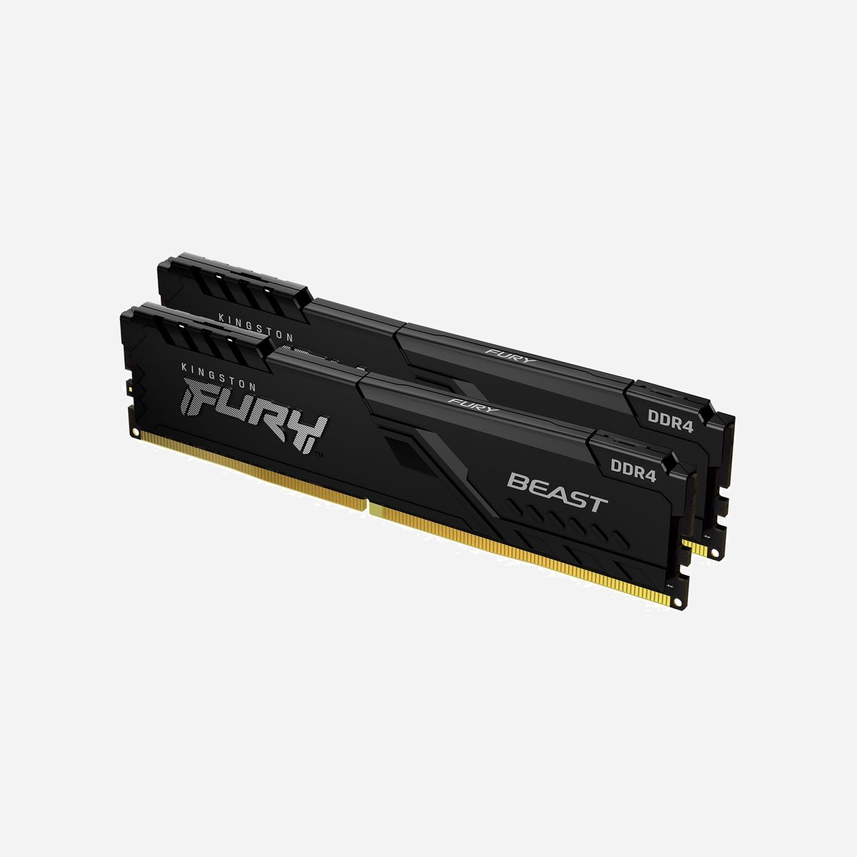 Kingston FURY Beast DDR4 32Go (Kit 2x16Go) 3200MT/s CL16 DIMM 288-pin, Radiateur, 1.2V, compatible Intel XMP 2.0 & AMD Ryzen - La mémoire Kingston FURY™ Beast DDR4 apporte une puissante augmentation des performances pour les jeux, l'édition vidéo et le rendu avec des vitesses allant jusqu'à 3733MT/s*. Cette mise à niveau rentable est disponible à des vitesses de 2666MT/s-3733MT/s, avec des latences CL15-19, des capacités de 4Go-32Go en modules simples et de 8Go-128Go en kit. Son overclocking automatique Plug N Play à des vitesses de 2666MT/s** est disponible sur Intel XMP et Ryzen. Le module FURY Beast DDR4 reste froid grâce à son diffuseur de chaleur élégant et mince. Testée à 100% et garantie à vie, cette mise à niveau est très facile et sans problème pour votre système Intel ou AMD.<br><br>Certains chipsets/processeurs Intel antérieurs à la 8e génération n'ont pas été mis à jour et ne prennent pas en charge les modules de mémoire DRAM DDR4 16 Goit. Vérifiez auprès du fabricant du système ou de la carte mère si le BIOS a été mis à jour pour supporter les modules DRAM 16Goit.<br><br><b>Design en profil mince du dissipateur de chaleur.</b><br>Avec son nouveau design racé, le dissipateur de chaleur est une superbe mise à jour pour tout poste de combat.<br><br><b>Une mise à jour qui combine les hautes performances et la rentabilité.</b><br>La mémoire Kingston FURY Beast DDR4 est le choix idéal pour les développeurs de systèmes, et ceux qui recherchent une mise à niveau pour régénérer un système en perte de vitesse.<br><br><b>Compatible Intel XMP</b><br>Nos ingénieurs ont créé des profils de mémoire Intel Extreme pour maximiser la performance de nos modules et atteindre des vitesses allant jusqu'à 3733MHz*.<br><br><b>Compatible AMD Ryzen</b><br>Choisissez une mémoire compatible Ryzen qui s'intégrera parfaitement dans votre système AMD. Une augmentation des performances fiable et compatible avec votre système.<br><br><b>Plug N Play - Overclocking automatique jusqu'à 2666 MT/s*. </b><br>Offrant une mise à niveau Plug N Play simple et facile, la mémoire Kingston FURY Beast DDR4 overclockera automatiquement à la vitesse la plus élevée autorisée par le BIOS de votre système.