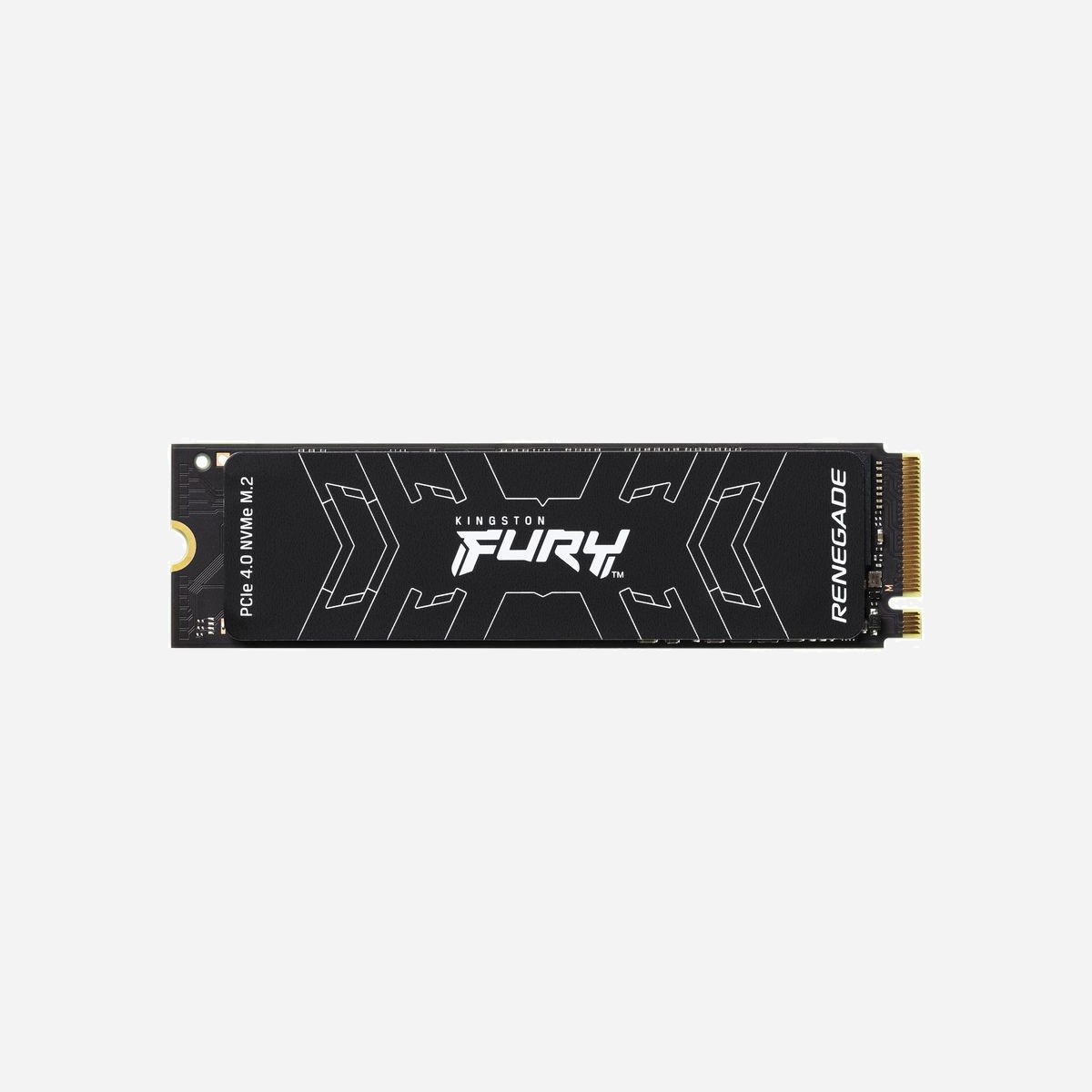 Kingston FURY Renegade 1To SSD M.2 2280 PCIe 4.0 NVMe 3D TLC Lecture 7300Mo/s Écriture 6000Mo/s 1000000 IOPS Contrôleur Phison E18 - Kingston FURY™ Renegade PCIe 4.0 NVMe M.2 SSD fournit des performances de pointe avec des capacités élevées pour les passionnés du jeu et du matériel qui recherchent des performances extrêmes pour la personnalisation et la mise à niveau de leur PC. En exploitant le contrôleur de dernière génération NVMe 4x4 et la NAND 3D TLC, Kingston FURY Renegade SSD propose des vitesses incroyables pouvant atteindre 7 300/7 000Mo/s* en lecture/écriture et jusqu’à 1 000 000 IOPS* pour une constance incroyable et une expérience du jeu exceptionnelle. Qu’il s’agisse des temps de chargement des jeux ou des applications, du streaming ou de la capture, donne un coup d’accélérateur à ton système au niveau de la réactivité générale.<br><br>Une meilleure gestion de la chaleur permet une meilleure stabilité pendant les performances de pointe. Le format fin M.2 associé au dissipateur de chaleur bas profil en aluminium-graphène est optimisé pour une utilisation intense dans les ordinateurs de jeu portables et de bureau. Le radiateur de dissipation thermique en option offre une couche supplémentaire de dispersion thermique. Ainsi, lorsque le jeu s’intensifie, ta console PS5™ ne chauffe pas. Kingston FURY Renegade SSD atteint le même niveau de performance optimale que la mémoire Kingston FURY Renegade afin de créer le duo ultime pour dominer le jeu.<br><br>Disponible en capacités comprises entre 500Go et 4To** pour le stockage d’une grande sélection de vos jeux et médias favoris.<br><br><b>Mise à niveau avec NVMe 4.0 PCIe</b><br>Domine le jeu avec des vitesses Gen 4x4 à la pointe de la technologie pouvant atteindre 7 300/7 000Mo/s* en lecture/écriture et une performance pouvant atteindre 1 000 000 IOPS*.<br><br><b>Maximisez la carte mère</b><br>Format M.2 mince et puissant pour améliorer ton PC de jeu portable ou de bureau.<br><br><b>Plus d’espace pour jouer</b><br>Obtenez tous les titres et le contenu téléchargeable le plus récent. Performance grâce à une capacité élevée pouvant atteindre 4To** pour stocker vos jeux et vos médias favoris.<br><br><b>Dissipateur de chaleur bas pro l en aluminium-graphène</b><br>La technologie avancée de dissipation de la chaleur évite la surchauff e du disque lors des utilisations intensives. Introduit une performance maximale dans les espaces les plus étroits dans les PC portables de jeu et les cartes mères.<br><br><b>Compatible PS5™</b><br>Un stockage qui change la donne, conçu pour maximiser votre potentiel de jeu. Le radiateur de dissipation thermique en aluminium en option fournit une couche supplémentaire de dispersion thermique pour refroidir le lecteur et maintenir des performances de pointe.
