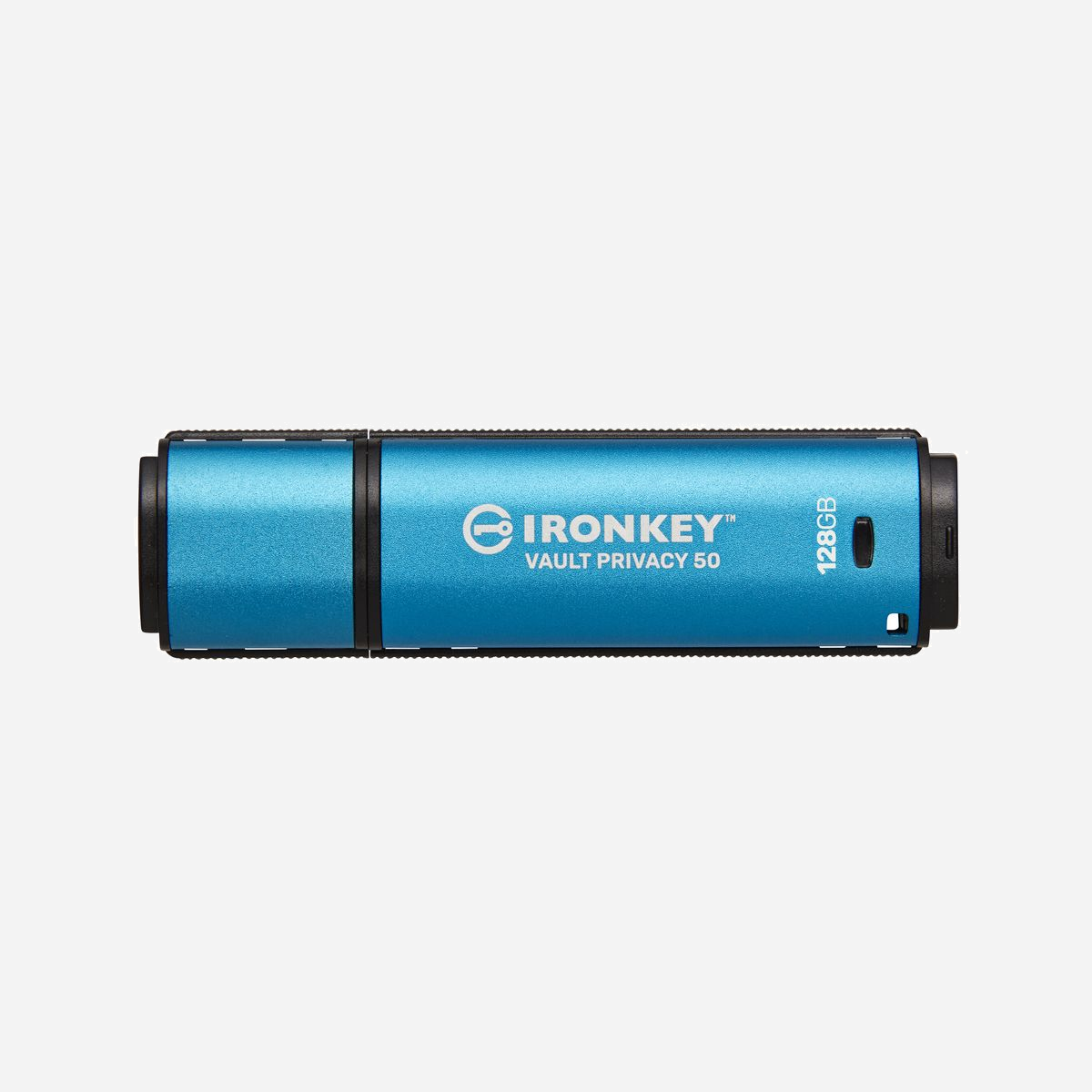 Kingston IronKey Vault Privacy 50 128Go USB 3.2 Gen 1 Type-A, Chiffrement AES-256 XTS, FIPS 197, Protection Force Brute, IPX8 - Les clés USB de la gamme Kingston IronKey™ Vault Privacy 50 sont des clés USB Type-A et USB Type-C®* haut de gamme qui offrent une sécurité de niveau entreprise grâce au chiffrement matériel AES 256 bits certifié FIPS 197 en mode XTS. Elle offre également une protection contre les BadUSB avec un firmware signé numériquement et contre les attaques par force brute visant les mots de passe. La VP50 a fait l’objet d’un test d'intrusion***** (Pen Tested) pour une sécurité de classe entreprise. Comme il s’agit d’un stockage chiffré sous le contrôle physique de l’utilisateur, la série VP50 offre une sécurité supérieure à Internet et aux services cloud pour la sauvegarde des données. <br><br>La Vault Privacy 50 prend en charge l’option multi-mots de passe (admin, utilisateur et récupération à usage unique) avec les modes complexe ou phrase de passe. Cela permet de récupérer l’accès aux données si l’un des mots de passe est oublié. Le mode Complexe classique permet des mots de passe de 6 à 16 caractères en utilisant 3 des 4 jeux de caractères. Le nouveau mode Phrase de passe permet d’utiliser un code PIN numérique, une phrase, une liste de mots ou même des paroles de chanson de 10 à 64 caractères. L'administrateur peut activer un mot de passe utilisateur et un mot de passe de récupération à usage unique, ou réinitialiser le mot de passe utilisateur pour restaurer l'accès aux données. Pour faciliter la saisie du mot de passe, le symbole « œil » peut être activé pour révéler le mot de passe saisi, réduisant ainsi les fautes de frappe entraînant des tentatives de connexion infructueuses. La protection contre les attaques par force brute verrouille le mot de passe utilisateur ou le mot de passe de récupération à usage unique si 10 mots de passe incorrects sont saisis de suite, et efface les données sécurisées de la clé USB si le mot de passe administrateur est saisi de manière incorrecte 10 fois de suite.<br><br>Pour se protéger contre les logiciels malveillants potentiels sur les systèmes non fiables, l’administrateur et l’utilisateur peuvent définir le mode lecture seule pour protéger la clé USB en écriture. De plus, le clavier virtuel intégré protège les mots de passe contre les enregistreurs de frappe ou d’écran.<br><br>Les clés USB de la série VP50 peuvent être personnalisées et configurées avec un identifiant produit (PID) via le programme de personnalisation de Kingston. Et ce, pour les intégrer à un logiciel standard de gestion des terminaux afin de répondre aux exigences des entreprises en matière d’informatique et de cybersécurité.<br><br>Les petites et moyennes entreprises peuvent utiliser le rôle Administrateur pour gérer leurs clés USB en local, par exemple pour configurer ou réinitialiser le mot de passe Utilisateur ou le Mot de passe de récupération à usage unique des employés, récupérer l’accès aux données sur des clés USB verrouillées, et se conformer aux lois et règlements lorsque des enquêtes sont nécessaires.<br> <br>La Vault Privacy 50 offre des performances élevées à double canal sur toutes les capacités. Cette clé USB est étanche avec une classification IPX8****, conforme à la norme TAA, et assemblée aux États-Unis.<br><br><b>Clé USB à chiffrement matériel pour protection des données</b><br>Protégez vos données importantes grâce au chiffrement XTS-AES 256 bits certifié FIPS 197. Protections intégrées contre les attaques BadUSB et par force brute, et tests d'intrusion pour assurer une sécurité de classe entreprise.<br><br><b>Option multi-mots de passe pour la récupération de données</b><br>Activez les mots de passe Admin, Utilisateur et de récupération à usage unique. L’administrateur peut réinitialiser le mot de passe utilisateur et créer un mot de passe de récupération à usage unique pour rétablir l’accès de l'utilisateur aux données. La protection contre les attaques par force brute verrouille le mot de passe utilisateur ou le mot de passe de récupération à usage unique si 10 mots de passe incorrects sont saisis de suite, et efface les données sécurisées de la clé USB si le mot de passe administrateur est saisi de manière incorrecte 10 fois de suite.<br><br><b>Nouveau mode phrase secrète</b><br>Choisissez entre le mode de mot de passe Complexe ou Phrase de passe. Les phrases de passe peuvent être un code PIN numérique, une phrase avec des espaces, une liste de mots ou même des paroles de chansons, et doivent comporter de 10 à 64 caractères.<br><br><b>Paramètres double lecture seule (protection en écriture)</b><br>Évitez les attaques de logiciels malveillants avec un mode lecture seule forcé défini par l'administrateur pour l'utilisateur, ou un mode lecture seule basé sur la session défini par l'administrateur ou l'utilisateur.<br><br><b>Gérer les clés USB pour les petites et moyennes entreprises</b><br>Utilisez le rôle d'administrateur pour gérer localement les mots de passe utilisateur et de récupération à usage unique des employés, récupérer l'accès aux données sur des clés USB verrouillées et vous conformer aux lois et réglementations lorsque des analyses médico-légales sont nécessaires.<br><br><b>Fonctionnalités supplémentaires liées à la sécurité</b><br>Réduisez les tentatives de connexion infructueuses et la frustration en activant le bouton « œil » pour afficher le mot de passe saisi. Utilisez le clavier virtuel pour protéger la saisie de votre mot de passe contre les enregistreurs de frappe et les enregistreurs d’écran.