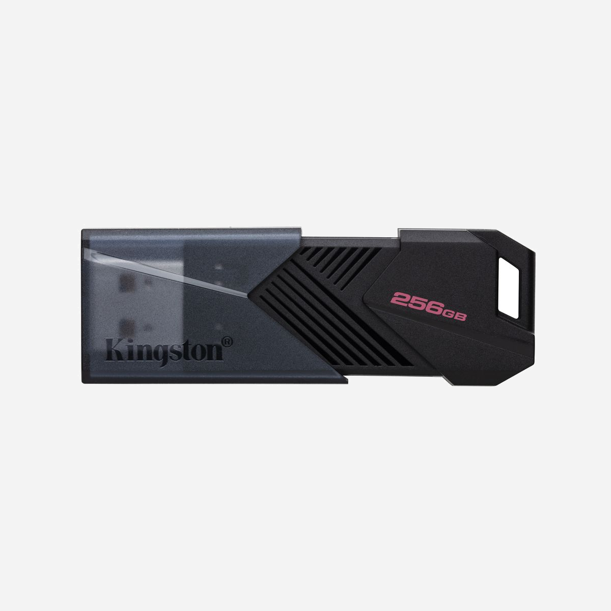 Kingston Technology DataTraveler Exodia Onyx 256GB USB 3.2 Gen 1 Type-A, Compatible Windows/macOS/Linux/Chrome OS, Format Casquette Noir - La Kingston DataTraveler® Exodia™ Onyx est une clé USB conforme à la norme USB 3.2 Gen 1** qui permet des transferts rapides pour un stockage simple et facile. Abordable et élégante avec son boîtier noir mat, la DT Exodia Onyx est le compagnon de stockage idéal. Elle est disponible en plusieurs capacités allant jusqu’à 256 Go*. <br><br><b>Design raffiné mais fonctionnel</b><br>Le boîtier noir mat élégant associé à un capuchon mobile protège le connecteur USB et les données lorsque la clé n’est pas utilisée.<br><br><b>Fiable et performante</b><br>Cette solution de stockage légère et conforme à la norme USB 3.2 Gen 1** assure des transferts de fichiers rapides.<br><br><b>Portabilité totale</b><br>L’anneau se fixe facilement aux porte-clés pour un rangement parfait lors des déplacements.