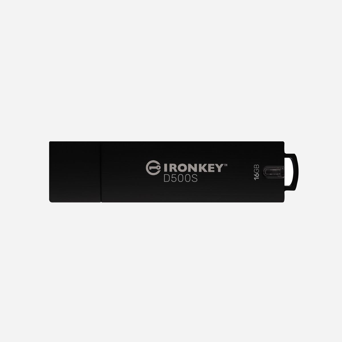 Kingston IronKey D500S 16Go USB 3.2 Gen 1, Chiffrement AES-XTS 256-bit, FIPS 140-3 Lvl 3 (en attente), Boîtier Zinc IP67, Windows/macOS/Linux - La Kingston IronKey™ D500S est une clé USB de pointe dotée des fonctionnalités de sécurité de niveau militaire qui font d’IronKey la marque la plus fiable pour la protection des informations classifiées. Elle est certifiée FIPS 140-3 niveau 3 (en attente) et intègre de nouvelles améliorations du NIST qui exigent des mises à niveau sécurisées des microprocesseurs pour une sécurité et des protections renforcées contre les attaques pour les utilisations gouvernementales et militaires. Les données sont chiffrées et déchiffrées sur la D500S sans qu’aucune trace ne soit laissée sur le système hôte. Outre le chiffrement matériel XTS-AES 256 bits, elle est dotée d’un boîtier en zinc robuste qui est étanche*, résistant à la poussière*, résistant aux chocs et aux vibrations conformément aux normes militaires** et résistant à l’écrasement, et rempli d’époxy spécial pour protéger les composants internes contre les attaques par pénétration.<br><br>La IronKey D500S est un pilier essentiel pour répondre aux meilleures pratiques en matière de protection contre la perte de données (DLP). Elle offre la sécurité de niveau militaire la plus stricte pour assurer la conformité aux lois et réglementations sur le chiffrement des données telles que le CMMC, SOC2, NIS2, FISMA, GDPR, PIPEDA, HIPAA, HITECH, GLBA, SOX et CCPA, ainsi qu’à la TAA. La D500S offre plus de fonctionnalités que tout autre appareil de sa catégorie, ce qui en fait une solution de sécurité de pointe pour la protection des données confidentielles de grande valeur.<br><br>La D500S effectue des autotests au démarrage, et si une surchauffe ou une surtension est détectée, elle s’arrête. Pour davantage de tranquillité d’esprit, la D500S intègre un micrologiciel signé numériquement, ce qui l’immunise contre les logiciels malveillants BadUSB. La protection contre les attaques par force brute étant activée en permanence, elle empêche les tentatives de deviner le mot de passe car si un trop grand nombre de mots de passe erronés est saisi, un effacement chiffré supprime toutes les données de la clé.<br>Elle propose une option de mots de passe multiples pour accéder aux données, qui prend en charge jusqu’à trois mots de passe : Admin, Utilisateur et de récupération à usage unique. En cas d’oubli du mot de passe Utilisateur, l’administrateur peut réinitialiser le mot de passe Utilisateur et activer un mot de passe de récupération à usage unique pour restaurer l’accès.<br><br>La D500S prend en charge le mode de mot de passe Complexe classique et le mode Phrase de passe***. Les phrases de passe peuvent être composées de 10 à 128 caractères. Le FBI recommande les phrases de passe à plusieurs mots de 15 caractères ou plus, car elles sont plus sécurisées et plus faciles à mémoriser que les mots de passe complexes.****<br><br>La D500S comprend une option de double partition cachée, ce qui est une première dans le secteur. Cela permet à l’administrateur de créer deux partitions sécurisées de taille personnalisée : une pour l’administrateur et l’autre pour l’utilisateur. On obtient ainsi une réserve de fichiers masqués qui peut être utilisée pour fournir des fichiers à la partition de l’utilisateur, le cas échéant. Lorsque vous utilisez des systèmes non fiables ou que vous partagez la clé, les réserves de fichiers cachés conservent leurs données en toute sécurité et restent invisibles, sauf en cas d’accès légitime.<br><br>Grâce à une séquence de touches spéciales, l’administrateur peut saisir un mot de passe d’effacement chiffré qui supprimera définitivement les données de la clé et la réinitialisera pour empêcher tout accès non autorisé dans des situations compromettantes.<br><br>Pour aider les utilisateurs ayant des problèmes de clavier, tous les écrans de saisie de mot de passe comprennent un symbole d’œil qui affichera le mot de passe saisi afin de réduire les fautes de frappe. Un clavier virtuel est également disponible en anglais***** pour protéger la saisie du mot de passe contre les enregistreurs de frappe et les enregistreurs d’écran.<br><br>La D500S prend également en charge deux niveaux de modes de lecture seule (protection contre l’écriture). L’administrateur et l’utilisateur peuvent définir un mode de lecture seule par session pour protéger la clé contre les logiciels malveillants sur les systèmes non fiables. L’administrateur peut également définir un mode de lecture globale qui place la clé en mode lecture seule jusqu’à sa réinitialisation.<br><br>Elle offre également des performances de double canal élevées en termes de vitesse, sans compromettre la sécurité. Cette clé comprend un numéro de série unique à 8 chiffres qui est le même en version électronique que celui gravé sur le boîtier, avec un code à barres scannable pour son déploiement ou à des fins d’audit.<br><br>La D500S offre de nombreuses options de personnalisation, est conforme à la norme TAA/CMMC, et est assemblé aux États-Unis.<br><br><b>Clés USB à chiffrement matériel de classe militaire</b><br>Chiffrement XTS-AES 256 bits certifié FIPS 140-3 niveau 3 (en attente) avec mises à niveau sécurisées du microprocesseur pour une sécurité renforcée. Protections intégrées contre les attaques BadUSB et par force brute. Nouveau test automatique de la clé USB au démarrage, protection thermique et de tension pour arrêter automatiquement les clés lorsqu’elles atteignent certains seuils.<br><br><b>Option multi-mots de passe pour la récupération de données</b><br>Activez les mots de passe Admin, Utilisateur et de récupération à usage unique. L’administrateur peut réinitialiser un mot de passe Utilisateur et activer un mot de passe de récupération à usage unique pour rétablir l’accès de l’utilisateur aux données en cas d’oubli de son mot de passe.<br><br><b>Mode Complexe ou Phrase de passe</b><br>Choix entre mode Complexe ou Phrase de passe. Les phrases de passe peuvent être des phrases complètes ou plusieurs mots dont vous êtes le seul à vous souvenir, d’une longueur de 10 à 128 caractères. Un symbole ’œil' pour tous les mots de passe saisis permet de réduire les fautes de frappe..<br><br><b>Première option de double partition cachée du secteur</b><br>L’administrateur peut créer deux partitions sécurisées de taille personnalisée : une pour l’administrateur et l’autre pour l’utilisateur. On obtient ainsi une réserve de fichiers masqués qui assure la protection des données et les rend invisibles à tout utilisateur non légitime. Les deux partitions cachées peuvent fournir une sécurité supplémentaire sur les systèmes non fiables ou lorsque la clé doit être partagée.<br><br><b>Effacement chiffré du mot de passe en cas de danger</b><br>Le mot de passe d’effacement chiffré efface les clés de chiffrement, supprime définitivement toutes les données et réinitialise la clé.<br><br><b>Modes lecture seule globale/de session (protection écriture)</b><br>L’administrateur et l’utilisateur peuvent définir un mode de lecture seule par session pour protéger la clé contre les logiciels malveillants sur les systèmes non fiables. L’administrateur peut également définir un mode de lecture globale qui place la clé en mode lecture seule jusqu’à sa réinitialisation.<br><br><b>Boîtier robuste conforme aux normes strictes IronKey</b><br>Le boîtier en zinc est résistant à l’écrasement et rempli d’époxy pour une sécurité physique inviolable. Certification MIL-STD-810F pour les chocs mécaniques, les vibrations et les chutes. Certification IP67 pour l’étanchéité à l’eau* et à la poussière*.<br><br><b>N° de série unique à 8 chiffres et code-barres scannable</b><br>Gagnez du temps. Il suffit de lire ou de balayer le code-barres lors du déploiement de la clé, à son retour ou lors de n’importe quel audit physique.<br><br><b>Intégralement personnalisable</b><br>Activez, désactivez, modifiez les fonctionnalités et le profil de la clé. Co-logo.
