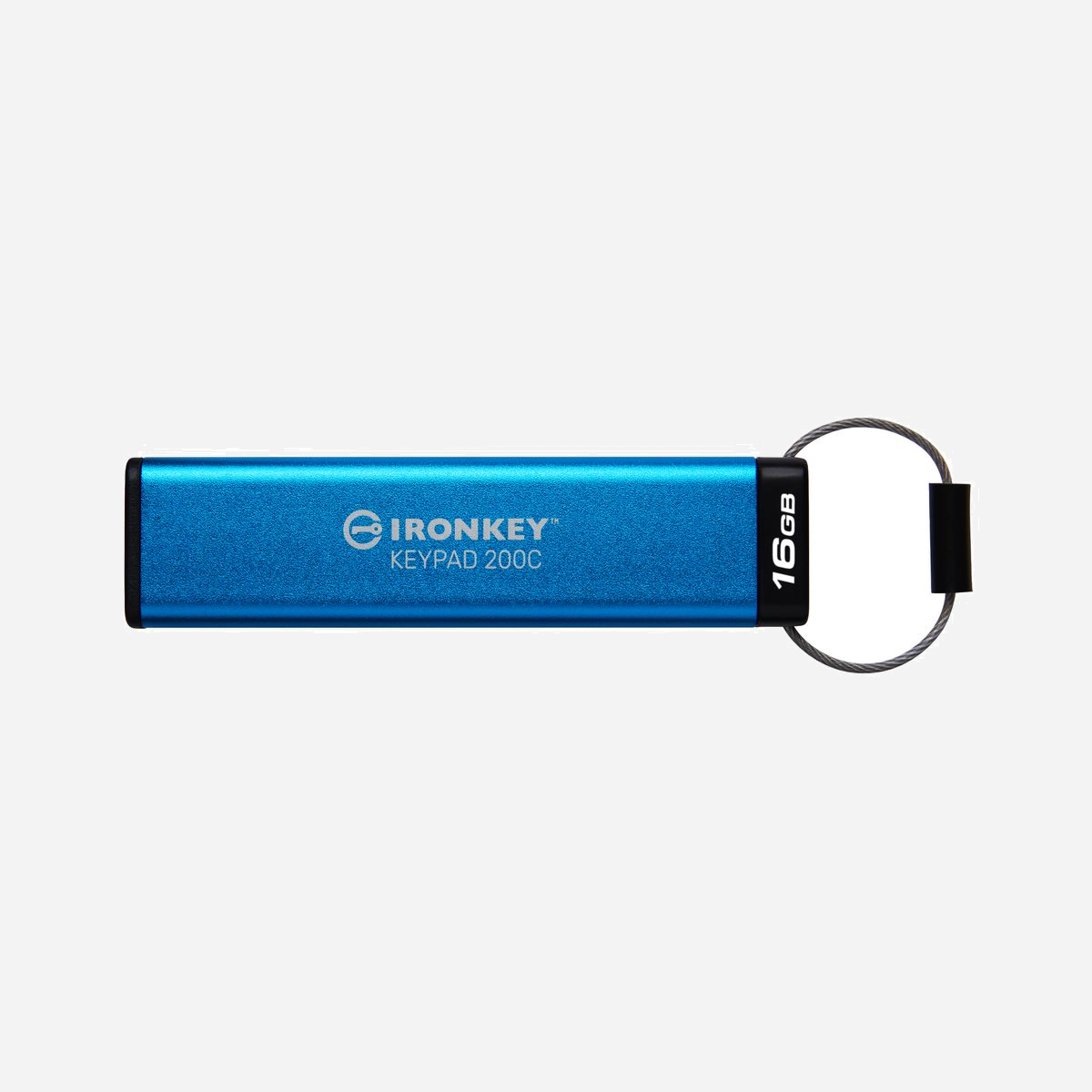 Kingston IronKey Keypad 200C 16Go USB-C 3.2 Gen 1, Chiffrement XTS-AES 256-bit, Clavier PIN, FIPS 140-3 Niveau 3 (en attente), IP68, Compatible Windows/macOS/Linux/Android - Les clés USB de la gamme Kingston IronKey™ Keypad 200 sont des clés USB à chiffrement matériel indépendantes du système d’exploitation, de Type-A et Type-C®*, dotées d’un clavier alphanumérique pour un accès par mot de passe facile à utiliser. <br><br>La KP200 intègre un chiffrement matériel XTS-AES 256 bits. Elle est également certifiée FIPS 140-3 niveau 3 (en attente) pour une sécurité de classe militaire, avec des améliorations qui augmentent encore le niveau de protection des données. Ses circuits sont recouverts d’une couche d’époxy spécifique qui rend pratiquement impossible le retrait des composants sans les endommager. Cette époxy résistante empêche les attaques contre les composants semi-conducteurs. Cette clé est conçue pour être inviolable afin d'alerter les propriétaires. Elle intègre également une protection contre les attaques contre les mots de passe par force brute et une protection contre le BadUSB à l’aide d’un firmware signé numériquement. Le clavier alphanumérique est recouvert d’une couche de polymère qui protège les touches et empêche de deviner les mots de passe qui y sont saisis via l’analyse des empreintes digitales.<br><br>La gamme KP200 utilise une batterie rechargeable intégrée qui peut être utilisée pour déverrouiller la clé sans utiliser de logiciel, puis la brancher sur n’importe quel appareil prenant en charge un périphérique de stockage de masse USB Type A ou USB Type C. Cela donne aux utilisateurs un maximum de flexibilité sur différents types de plateformes et de systèmes d’exploitation. <br><br>Avec l’option de mots de passe multiples (Admin/Utilisateur), le clavier peut être utilisé pour configurer un mot de passe alphanumérique facile à mémoriser pour les compte Admin ou Utilisateur, mais difficile à deviner. L’Administrateur peut restaurer un mot de passe utilisateur et donner accès à la clé en cas d’oubli de ce dernier, ou si la clé est verrouillée après avoir atteint le maximum de 10 tentatives de connexion utilisateur infructueuses. Lorsque les mots de passe Admin et Utilisateur sont activés, la KP200 verrouille le mot de passe Utilisateur après 10 tentatives de connexion infructueuses. Si le mot de passe Admin est saisi de manière erronée 10 fois de suite, la protection contre les attaques par force brute chiffrera la clé, détruira les données à jamais et la réinitialisera.<br><br>La clé fournit également deux niveaux de modes de lecture seule (ou de protection contre l’écriture) : un mode global qui peut être défini par l’administrateur, et un mode de session qui peut être défini par l’utilisateur. Les modes de lecture seule peuvent protéger la clé contre les logiciels malveillants sur les systèmes non fiables. En outre, l’administrateur peut charger le contenu et définir le mode lecture seule global, de sorte que l’utilisateur puisse accéder aux données mais ne puisse pas les modifier.<br><br>Les clés USB KP200 de 512 Go et KP200C de 64 à 512 Go offrent des performances élevées sur deux canaux.<br><br><b>Certifiée FIPS 140-3 niveau 3 (en attente)</b><br> La KP200 répond désormais aux nouvelles spécifications de sécurité de niveau 3 de la norme FIPS 140-3 publiée par le NIST. Il s’agit d’une version améliorée des spécifications FIPS 140-2 qui renforce encore les capacités de sécurité et l’inviolabilité de la clé. Elle intègre un chiffrement XTS-AES 256 bits ainsi qu’une protection contre les attaques par force brute et BadUSB à l’aide d’un firmware signé numériquement. Ses circuits sont recouverts d’une couche d’époxy spécifique qui rend pratiquement impossible le retrait des composants sans les endommager. Cette époxy résistante empêche les attaques contre les composants semi-conducteurs.<br><br><b>Indépendante du système d’exploitation et de l’appareil</b><br>La KP200 utilise une batterie rechargeable intégrée et le clavier peut être utilisée pour déverrouiller la clé sans utiliser de logiciel. Elle peut être branchée sur n’importe quel appareil prenant en charge un périphérique de stockage de masse USB Type A ou USB type C. Cela donne aux utilisateurs un maximum de flexibilité sur différents types de plateformes et de systèmes d’exploitation.<br><br><b>Option de mots de passe multiples</b><br>Les utilisateurs ont la possibilité de configurer un mode Utilisateur ou un mode Admin/Utilisateur. Le mot de passe Admin peut être utilisé pour restaurer un mot de passe Utilisateur et donner accès à la clé en cas d’oubli de ce dernier, ou si la clé est verrouillée après avoir atteint le maximum de 10 tentatives de connexion Utilisateur<br>infructueuses.<br><br><b>Modes de lecture seule globale et de session (protection en écriture)</b><br>L’administrateur et l’utilisateur peuvent définir un mode de lecture seule par session pour protéger la clé contre les logiciels malveillants sur les systèmes non fiables. L’administrateur peut également définir un mode de lecture globale qui place la clé en mode lecture seule jusqu’à sa réinitialisation.
