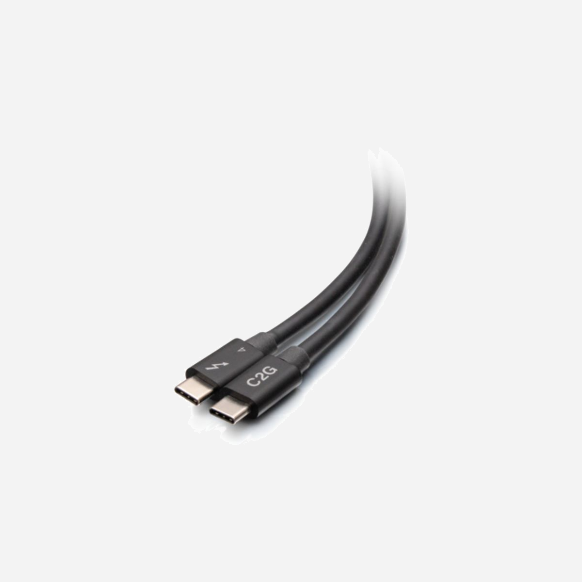 C2G Câble Thunderbolt 4 USB-C 0.8m 40Gbits/s 100W, Connecteurs Nickel, DisplayPort 2.1 8K/4K, TPE, Compatible Mac/Windows/Chrome OS - Le câble Thunderbolt 4 USB-C présente un transfert de données à très haut débit, la prise en charge des vidéos 4K et la transmission de puissance jusqu’à 100 W. Pour être plus productif sans problème, portez un seul câble pour la connectivité la plus simple, la plus fiable et la plus rapide pour les vidéos, les données et l’alimentation électrique.<br><br>Il transmet jusqu’à 40 Gbits/s vers ou à partir d’un port activé Thunderbolt 3 ou Thunderbolt 4. Ce câble constitue une solution idéale pour transférer de grandes quantités d’information, que ce soit pour télécharger ou télédécharger des données. Il est si rapide que vous pouvez transférer un fichier de 5 Go en environ une seconde.<br><br>Diffusez vidé et audio grâce à la fonctionnalité sur plein écran DisplayPort 2.1 et le mode Alt, avec un affichage de vidéo jusqu’à 8K sur un seul écran ou 4K sur deux écrans pour les jeux à faible latence, la création immersive et la productivité simplifiée avec des contrastes et une intensité des couleurs fantastiques pour voir les photos, les vidéos et le texte en détails incroyables.<br><br>Transmettez jusqu’à 100 W de puissance de charge vers ou en provenance du périphérique connecté tel que votre téléphone, votre ordinateur portable ou votre tablette et autres périphériques USB compatibles pour les charger rapidement.<br><br>Connectez-vous à un réseau Ethernet haut débit de 10 Gigabits ou connectez deux ordinateurs sur un réseau pair à pair, permettant un transfert de grandes quantités de données d’un ordinateur à un autre, ce qui est idéal pour la mise à niveau à un nouveau système.<br><br>Connectez-vous en toute confiance en sachant que ce câble Thunderbolt 4 a été certifié et testé pour garantir une large compatibilité avec les périphériques Mac®, Windows® et Chrome OS.