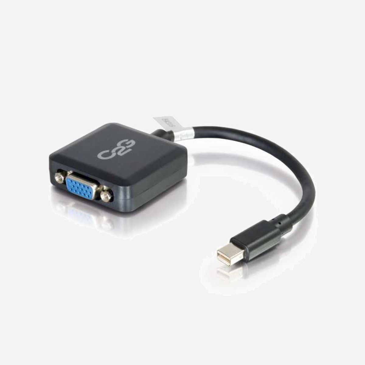 Adaptateur C2G Mini DisplayPort Mâle vers VGA (D-Sub) Femelle 0.2m Noir - Liaison Vidéo Standard avec Connecteurs Identifiés - Référence 84315 - C2G 20cm Mini DisplayPort M / VGA F. Longueur de câble: 0,2 m, Connecteur 1: Mini DisplayPort, Connecteur 2: VGA (D-Sub)
