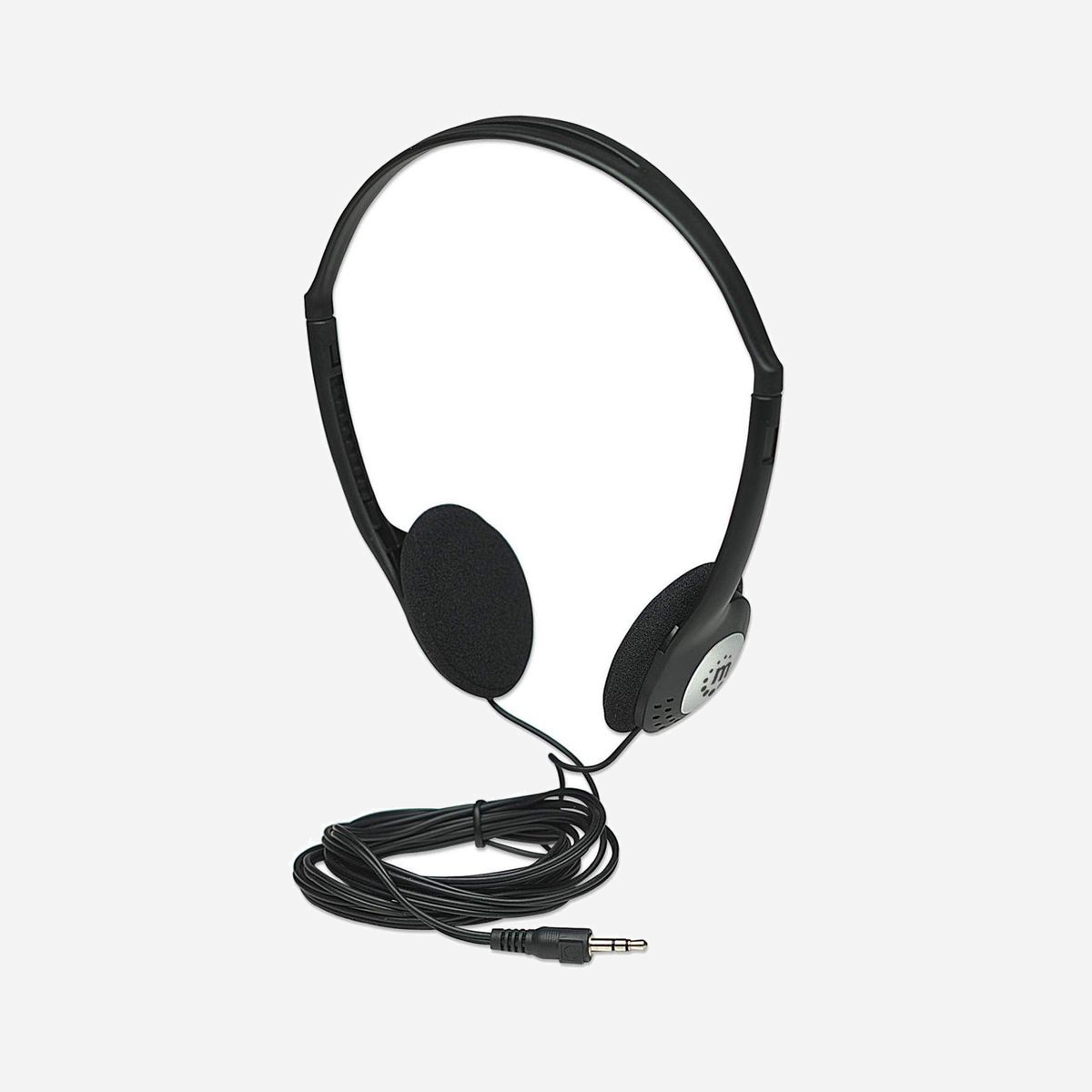 Manhattan 177481 Écouteurs Arceau Filaire Noir, Supra-aural 20-20000Hz, 32 Ohm, 100dB, Jack 3.5mm, Câble 2.2m, 80mW, Certifié CE/FCC/WEEE/RoHS - Casque pratique offrant toutes les fonctions souhaitées. Le casque stéréo MANHATTAN allie performances de qualité et conception confortable à valeur ajoutée. Les coussinets en mousse rembourrés et le bandeau s'adaptent à la morphologie de la plupart des utilisateurs. Un cordon long résistant doté d'une prise stéréo 3,5 mm garantit une connexion fiable aux ordinateurs de bureau, aux ordinateurs portables et autres dispositifs audio.