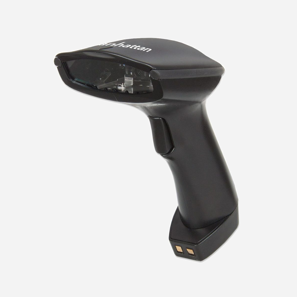 Manhattan 178495 : Lecteur Code Barre 1D CCD Bluetooth 2.1+EDR, Portée 80m, 500 scans/s, Résolution 0.1mm, Batterie Li-Ion 1100mAh, Noir - Améliore la rapidité, la précision et la productivité sans fil.Les lecteurs de codes à barres CCD Bluetooth sans fil, longue distance avec lecture au contact Manhattan permettent un balayage de haute qualité pour une large gamme de fonctions de collecte de données, afin d'améliorer les transactions courantes, d'automatiser les processus sur papier et d'accroître la productivité. Le moteur de balayage CCD (charge-coupled device ou dispositif à transfert de charge) ne présente aucun élément mobile et offre une fiabilité éprouvée pour la lecture des codes à barres les plus courants, tels que les codes UPC, EAN, ASCII et GS1 DataBar. Facile à installer et à utiliser, un décodeur de type Wedge (branchement sur port clavier) intégré envoie les données scannées à une application active où elles apparaissent comme si elles avaient été tapées manuellement ou entrées directement dans l'ordinateur. Sa technologie Bluetooth permet de l'utiliser à une distance de 80 m (264 ft) maximum de la base. Avec une vitesse de lecture de 500 scans par seconde et un champ de lecture précise atteignant 500 mm (20 in), ce modèle offre une solution de lecture quotidienne multifonction et hautes performances pour le commerce au détail, le transport de marchandises, l'entreposage et les applications de bureau et industrielles, afin de réduire les entrées de données manuelles, les accélérer et réduire les erreurs.