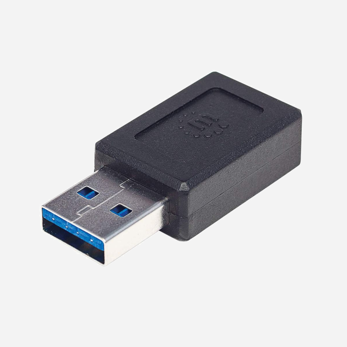Manhattan 354714 Adaptateur USB-A Mâle vers USB-C Femelle, Contacts Nickel, ABS Noir, Transfert 10 Gbit/s, 17x27x10mm, 4g - Manhattan 354714. Connecteur 1: USB-A, Connecteur 2: USB-C, Contacts du connecteur de placage: Nickel. Couleur du produit: Noir