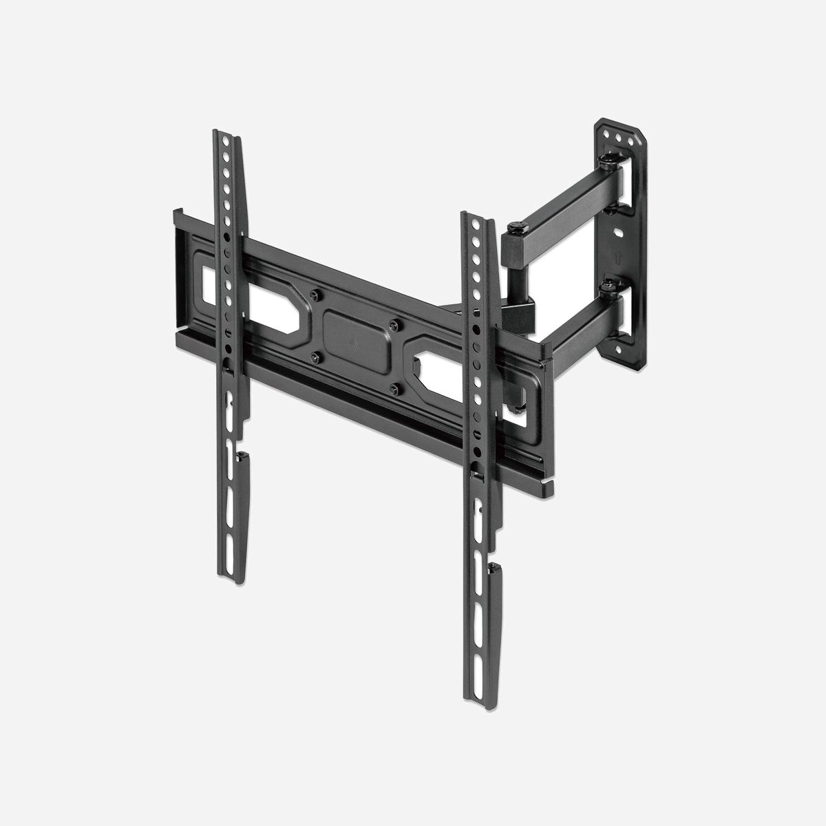Manhattan 462419 Support Mural Orientable TV 32-55" (81-140cm) VESA 100x100 - 400x400mm, Inclinaison -15/+3°, Pivot -90/+90°, Max 35kg, Noir - Manhattan 462419. Capacité de charge maximale: 35 kg, Taille minimale de l'écran: 81,3 cm (32"), Taille maximale de l’écran: 139,7 cm (55"), Compatibilité interface de montage (min): 100 x 100 mm, Compatibilité interface de montage (max): 400 x 400 mm. Angle d'inclinaison: -15 - 3°, Plage de l'angle d'oscillation: -90 - 90°, Distance du mur (min): 6,3 cm, Distance du mur (max): 35,8 cm. Couleur du produit: Noir