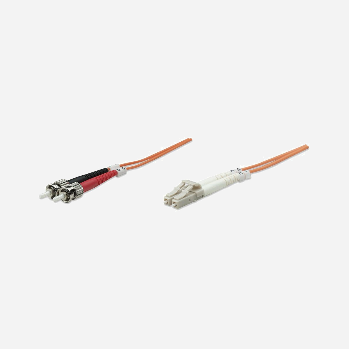 Intellinet Câble Fibre Optique OM2 3m LC-ST M/M 50/125µm Multimode LSZH Orange, Diamètre 3mm, réf: 470421 - Intellinet 3.0m LC-ST M/M. Longueur de câble: 3 m, Type de fibre optique: OM2, Connecteur 1: LC, Connecteur 2: ST, Diamètre principal: 50 µm, Full duplex