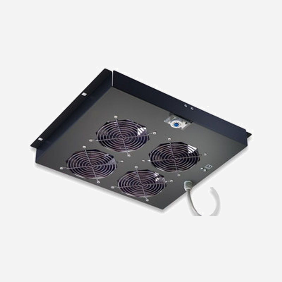 Intellinet 711203 - Unité de ventilation 4 ventilateurs - Acier noir - Format 19 pouces (48.3 cm) - Intellinet 4 Fan Ventilation Unit. Type: Ventilateur, Couleur du produit: Noir, Matériau du boîtier/corps: Acier. Taille (impériale): 48,3 cm (19")