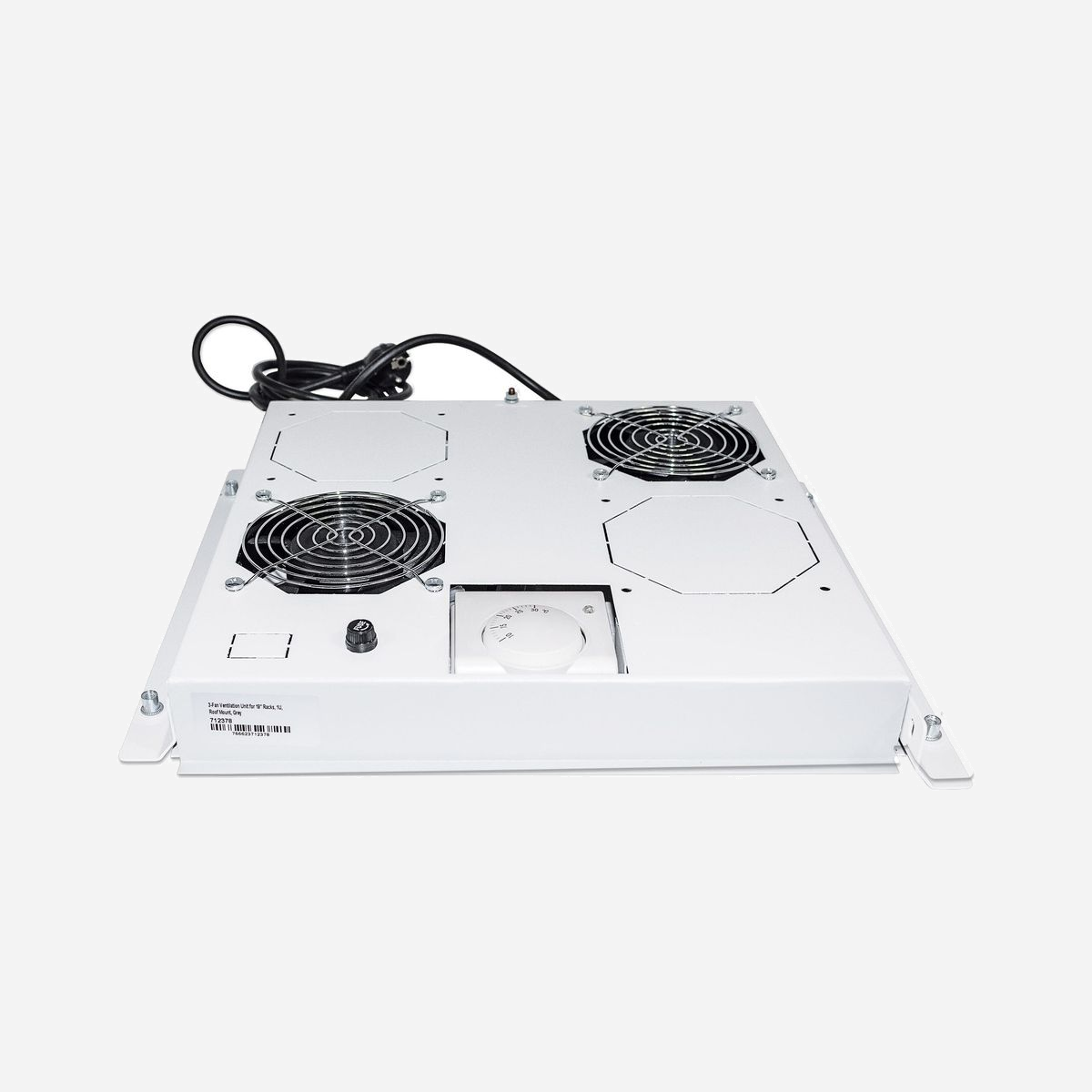 Intellinet 712781 - Plateau de Ventilation Rack 19" 2 Ventilateurs - Alimentation Secteur 220-240V 50/60Hz - Dimensions 363x375x47mm - Flux d'air 195.4 m³/h - Intellinet 712781. Type: Plateau ventilation, Couleur du produit: Gris, Nombre de ventilateurs: 2 ventilateur(s). Source d'alimentation: Secteur, Tension d'entrée: 220 - 240 V, Fréquence d'entrée AC: 50 - 60 Hz. Largeur: 363 mm, Profondeur: 375 mm, Hauteur: 47 mm. Quantité: 1 pièce(s)