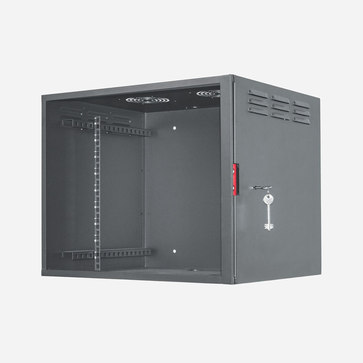 Intellinet 714440 Rack Mural 9U Noir, Charge 30kg, Porte Verre, Acier SPCC, Largeur 560mm, Profondeur 450mm, 19 pouces, Verrouillage à Clé - Intellinet 714440. Type: Rack monté sur le mur, Capacité du rack: 9U, Capacité de charge maximale: 30 kg, Verrouillage des touches. Poids: 18 kg. Couleur du produit: Noir