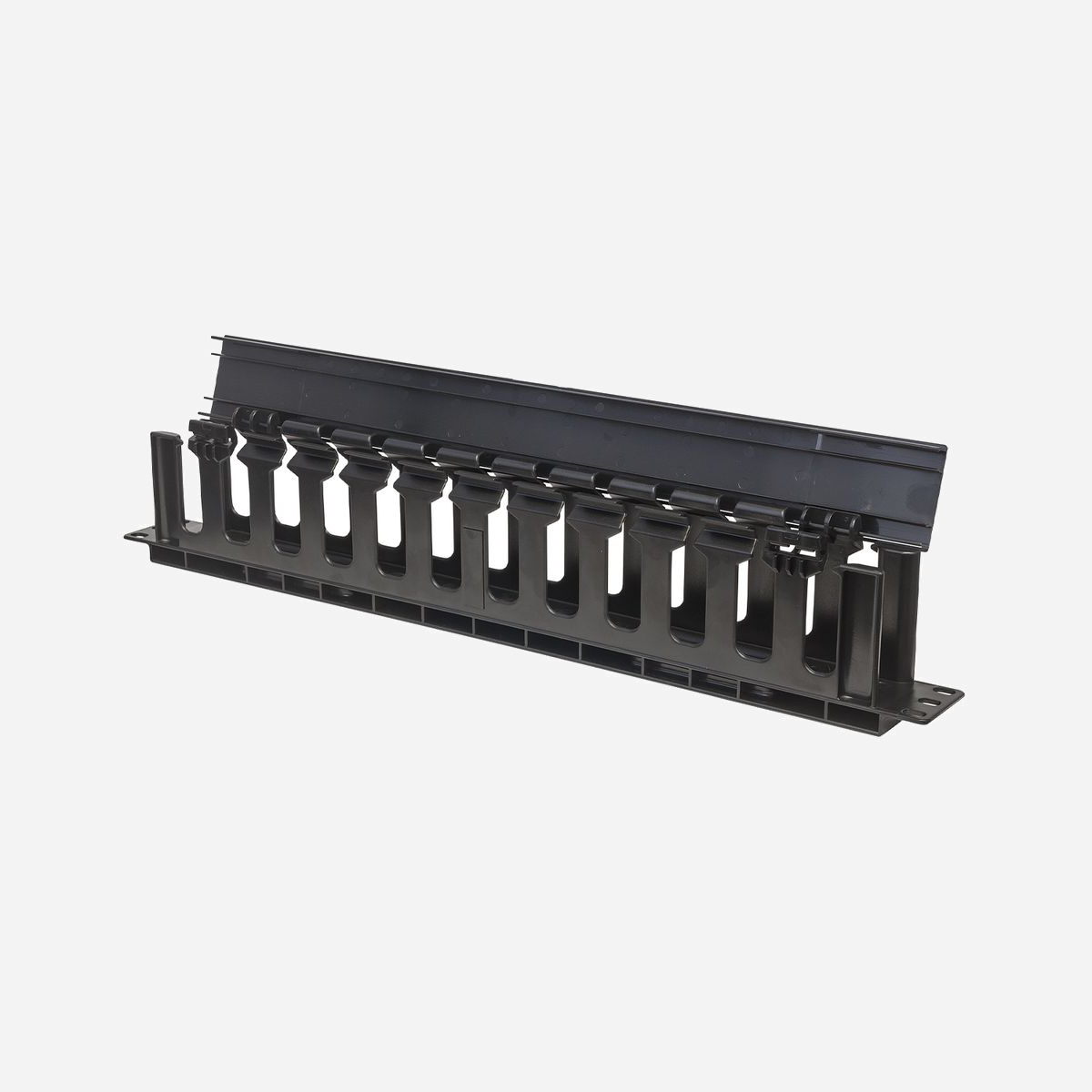 Intellinet 714679 Panneau de Gestion de Câbles 1U 19" Noir Plastique 485x85x49mm pour Rack 19 pouces (Largeur 48.3cm) - Intellinet 714679. Type: Panneau de gestion de câbles, Couleur du produit: Noir, Matériau du boîtier/corps: Plastique. Taille (impériale): 48,3 cm (19"), Largeur: 485 mm, Profondeur: 85 mm