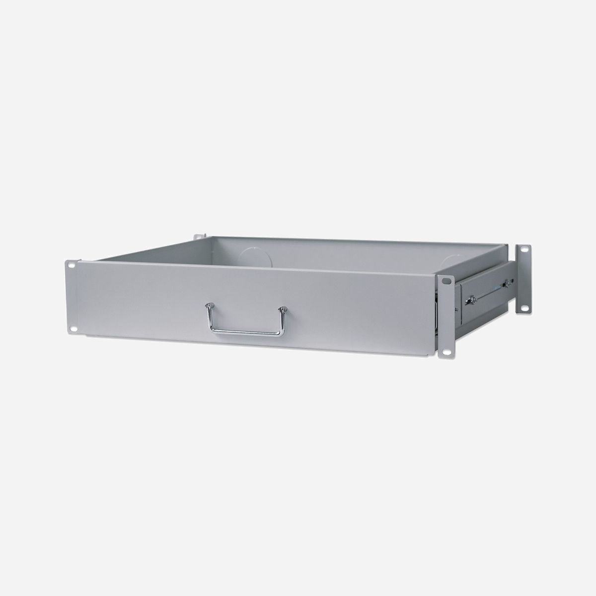 Intellinet 714921 Tiroir Rack 19" 2U Gris - Charge 30kg, Profondeur 350mm, Inclut 4 Écrous Cages - Conforme Rack 48,3cm (19 pouces) - Intellinet 714921. Type: Composant tiroir, Couleur du produit: Gris, Capacité de charge maximale: 30 kg. Taille (impériale): 48,3 cm (19"), Largeur: 482,6 mm, Profondeur: 350 mm