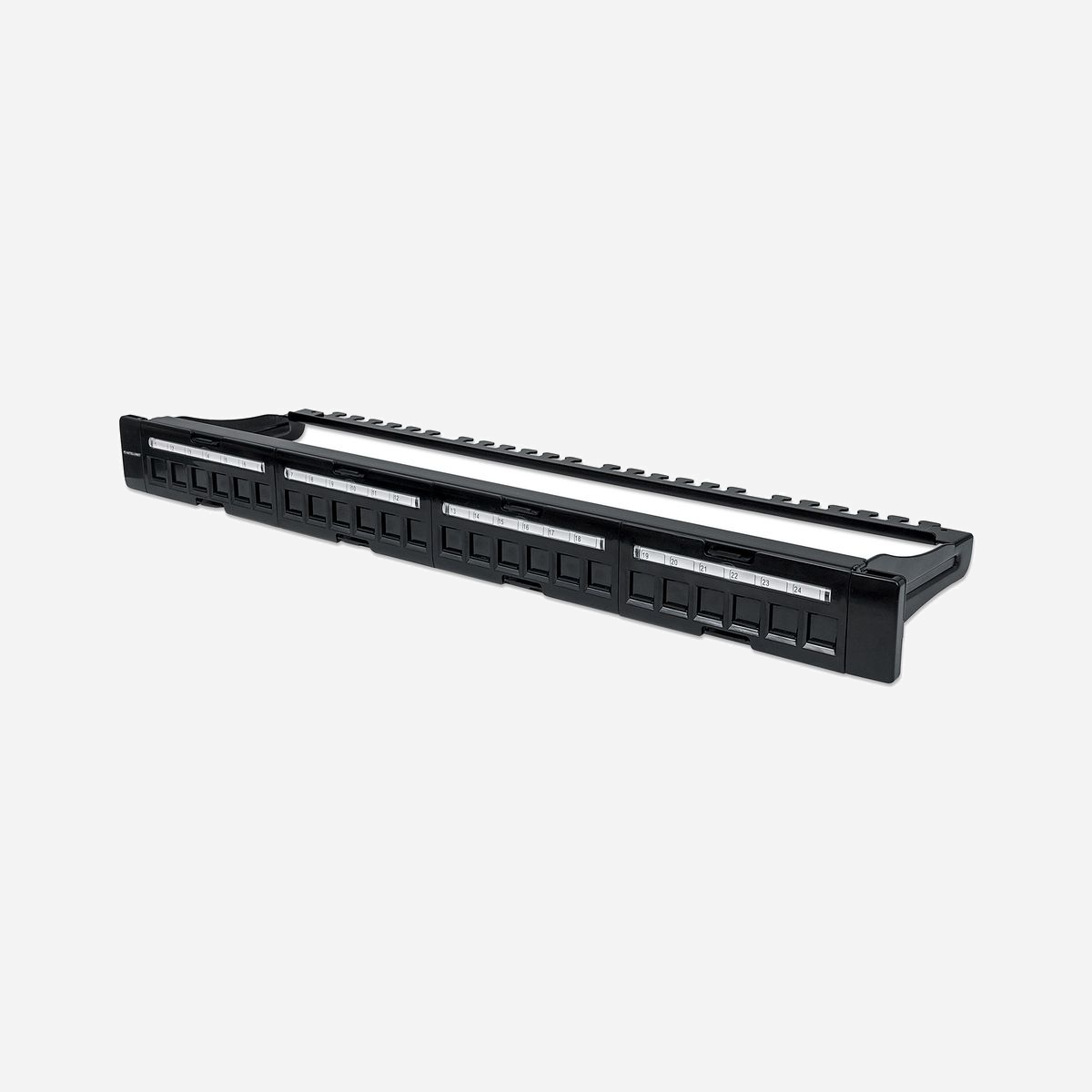 Intellinet 720427 Baie de Branchements 1U 24 Ports Noir Métal 482.6x44.4x135.6mm Montage Rack 19" RoHS - Intellinet 720427. Couleur du produit: Noir, Matériel: Métal, Montage: Montage de rack. Certificats de conformité: RoHS. Largeur: 482,6 mm, Hauteur: 44,4 mm, Profondeur: 135,6 mm