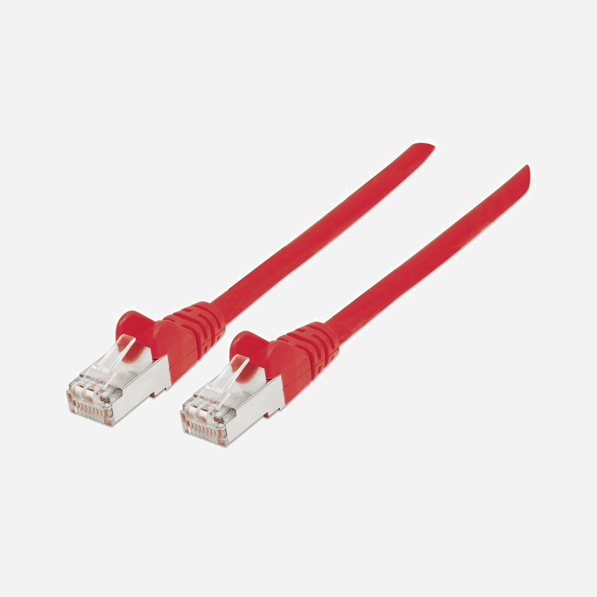 Intellinet Câble Réseau Cat6 S/FTP 15m Rouge - Connecteurs RJ45 Mâle Plaqué Or - Câble Cuivre 28 AWG - Gaine LSZH - 1000 Mbit/s - 350 MHz - Les performances Cat6 pour une large gamme d'applications.Ce câble réseau Cat6 d’Intellinet est fréquemment utilisé dans le cadre d'installations réseau et audio/vidéo tant dans les PME que chez les travailleurs à domicile. Fabriqué à partir de câble en cuivre 28 AWG et blindé afin d'éliminer quasiment tout risque d'interférences, ce câble prend en charge les vitesses Gigabit Ethernet (1000 Mbits/s) et convient parfaitement pour les répéteurs et prolongateurs HDMI, ainsi que pour les données haut débit et les points d’accès PoE. Faible émission de fumée, zéro halogène (LSZH)En cas d'incendie, les matières plastiques standard peuvent libérer du chlorure d'hydrogène et d'autres gaz caustiques. Ce câble à faible émission de fumée sans halogène est fabriqué à partir d'un composant thermoplastique qui n’émet qu’une quantité de fumée limitée et aucun halogène en cas d'exposition au feu ou à des températures élevées.