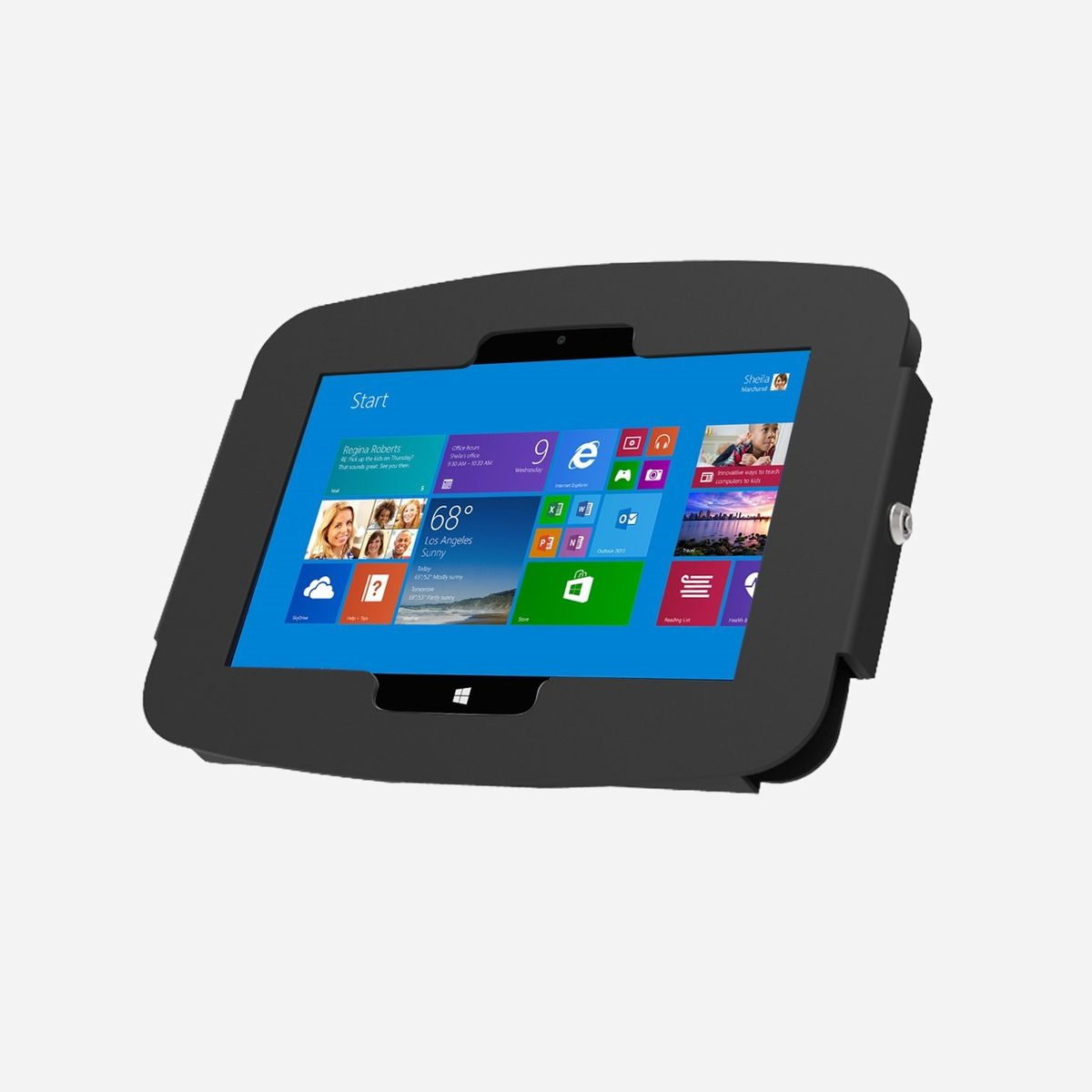Compulocks Support Antivol 540GEB pour Tablette 12" Microsoft Surface Pro, Aluminium Noir, Serrure à Clé, 300x20x230mm - Compulocks 540GEB. Taille maximale de l’écran: 30,5 cm (12"), Compatibilité: Microsoft Surface Pro, Couleur du produit: Noir. Largeur: 300 mm, Profondeur: 20 mm, Hauteur: 230 mm