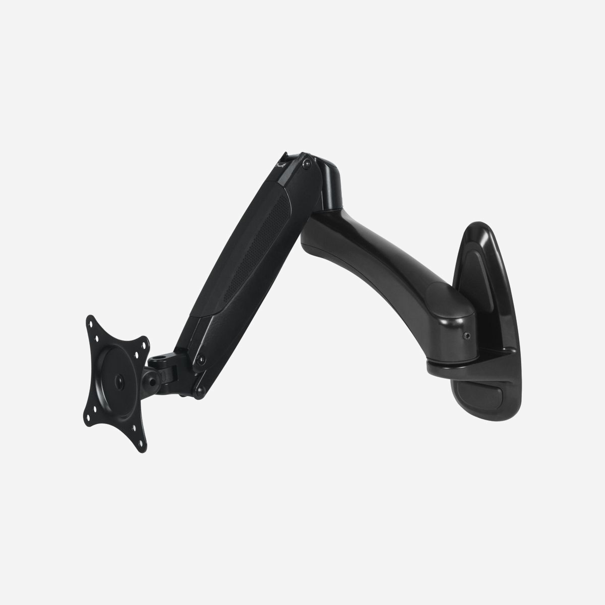 Support mural ARCTIC W1-3D pour écran 13"-32" (33-81.3cm), VESA 75x75/100x100, charge max 8kg, inclinaison ±45°, rotation 360°, aluminium noir - ARCTIC W1-3D. Capacité de charge maximale: 8 kg, Taille minimale de l'écran: 33 cm (13"), Taille maximale de l’écran: 81,3 cm (32"), Compatibilité interface de montage (min): 75 x 75 mm, Compatibilité interface de montage (max): 100 x 100 mm. Angle d'inclinaison: -45 - 45°. Couleur du produit: Noir