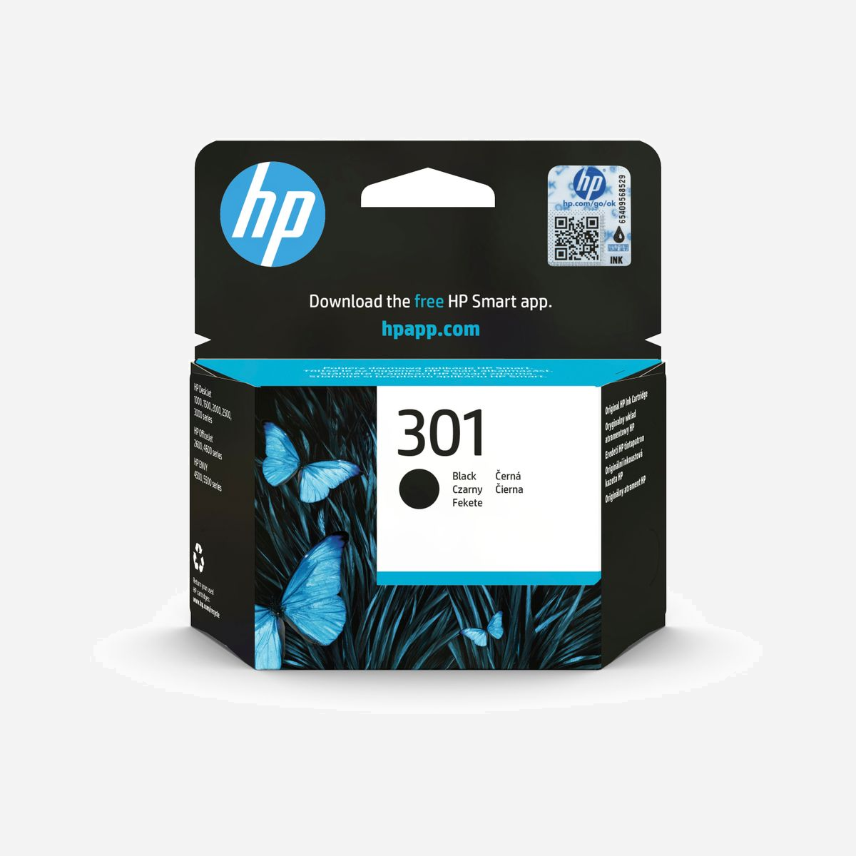 HP 301 Cartouche d'Encre Noire Authentique CH561EE : Jet d'encre, Pigment, 3ml, 170 pages, Standard, Compatibilité HP, 70% Recyclé - Idéales pour ceux qui souhaitent une haute qualité d'impression à domicile. Qu'il s'agisse d'impression pour la maison, l'école ou le bureau, d'affaires, le résultat est fantastique. Évitez le stress des délais, vous pouvez compter sur des performances fiables des cartouches HP authentiques.<br><br>Les cartouches HP authentiques sont conçues pour s'assurer que votre imprimante HP fournit de manière constante du texte noir précis ainsi que des images et des graphismes aux couleurs incroyables. L'impression devient facile, et le rapport qualité/prix est remarquable. Pour un rapport qualité/prix encore meilleur, utilisez les cartouches grande capacité HP.