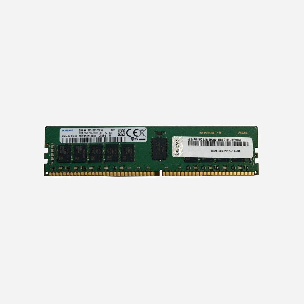 Lenovo 4X77A08633 Module Mémoire 32Go DDR4 3200MHz 1.2V CL22 SODIMM 1x32Go PC/Serveur Compatible ST650 V2, SR630 V2 etc. - Lenovo 4X77A08633. composant pour: PC/serveur, Mémoire interne: 32 Go, Disposition de la mémoire (modules x dimensions): 1 x 32 Go, Type de mémoire interne: DDR4, Fréquence de la mémoire: 3200 MHz