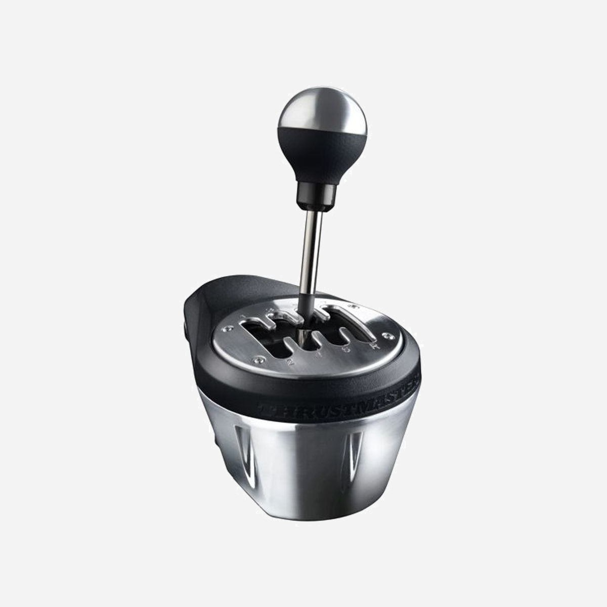 Thrustmaster TH8A Add-On Shifter : Levier de vitesses USB Filaire Métal Noir, 7+1/Séquentiel (+/-) pour PC, PlayStation 3/4/5, Xbox - Thrustmaster présente le TH8A Add-On Shifter : la boîte de vitesses haut de gamme et réaliste multiplateforme (PC, PS4 et Xbox One). Son mécanisme interne, son système de fixation ainsi que son levier sont 100% métal. Son pommeau est détachable et compatible avec tous les véritables pommeaux universels disponibles sur le marché. Le TH8A se fixe sur tous les supports: tables ou tablettes de 1 à 55 mm d’épaisseur, et dans les cockpits (avec un système de fixation amovible). Totalement polyvalent, il permet deux types de conduite : type H (7+1) et séquentielle (+/-). Le TH8A fonctionne avec tous les volants du marché sur PC et les volants Thrustmaster sur console - voir la liste sur le site support Thrustmaster support.thrustmaster.com, à la page du TH8A.<br><br><br><b>REALISME & AUTHENTICITE</b><br><br>Par ses 13 cm de hauteur et son design métallique, le TH8A est un élément indispensable dans la simulation de course automobile. La sensation de changement de vitesse est réaliste, et son pommeau détachable lui permet d’être compatible avec tous les véritables pommeaux universels disponibles sur le marché.<br>Les deux grilles incluses permettent de s’adapter aux deux types de conduite : type H (7+1) et séquentielle (+/-).<br><br><b>SOLIDITE & PRECISION</b><br><br>Son mécanisme interne, son levier ainsi que son système de fixation sont 100% métal. Doté de la technologie H.E.A.R.T HallEffect AccuRate Technology (brevet déposé), sa précision est inusable grâce à ses capteurs magnétiques sans contact : aucune touche contact ni potentiomètre, pour une durée de vie illimitée.<br><br><b>ADAPTABILITE & CONFORT</b><br><br>Possibilité de mettre à jour le firmware et la mémoire interne avec course des rapports est ajustable à votre convenance (logiciel disponible en téléchargement sur PC). La résistance du passage des vitesses, ainsi que la position et la rotation du système de fixation sur 360° sont également ajustables. La fixation est optimisée pour tous les supports (tables/tablettes ou cockpits). <br>Doté d’une connectique USB et/ou DIN, le TH8A fonctionne avec tous les volants du marché sur PC et les volants Thrustmaster sur console (voir la liste sur le site support Thrustmaster: support.thrustmaster.com, à la page du TH8A).<br>Recommandé avec les volants Thrustmaster suivants : TS-PC Racer/TS-PC Racer Ferrari 488 Challenge Edition, T-GT, TS-XW, série T300, série TX, T150 Force Feedback, TMX Force Feedback. <br><br><b>POLYVALENCE</b><br><br>Design unique permettant 2 types de conduite<br><br>- Type H (7 + 1)<br>- Type Séquentielle (+/-)<br><br>Connectique USB et/ou DIN<br><br>- sur PC : fonctionne avec tous les volants du marché<br>- sur PS3™ et PS4™ : fonctionne avec les volants T500RS, Ferrari F1 Wheel Integral T500, T300RS et T300 Ferrari GTE<br>- sur Xbox One : fonctionne avec le volant TX Racing Wheel