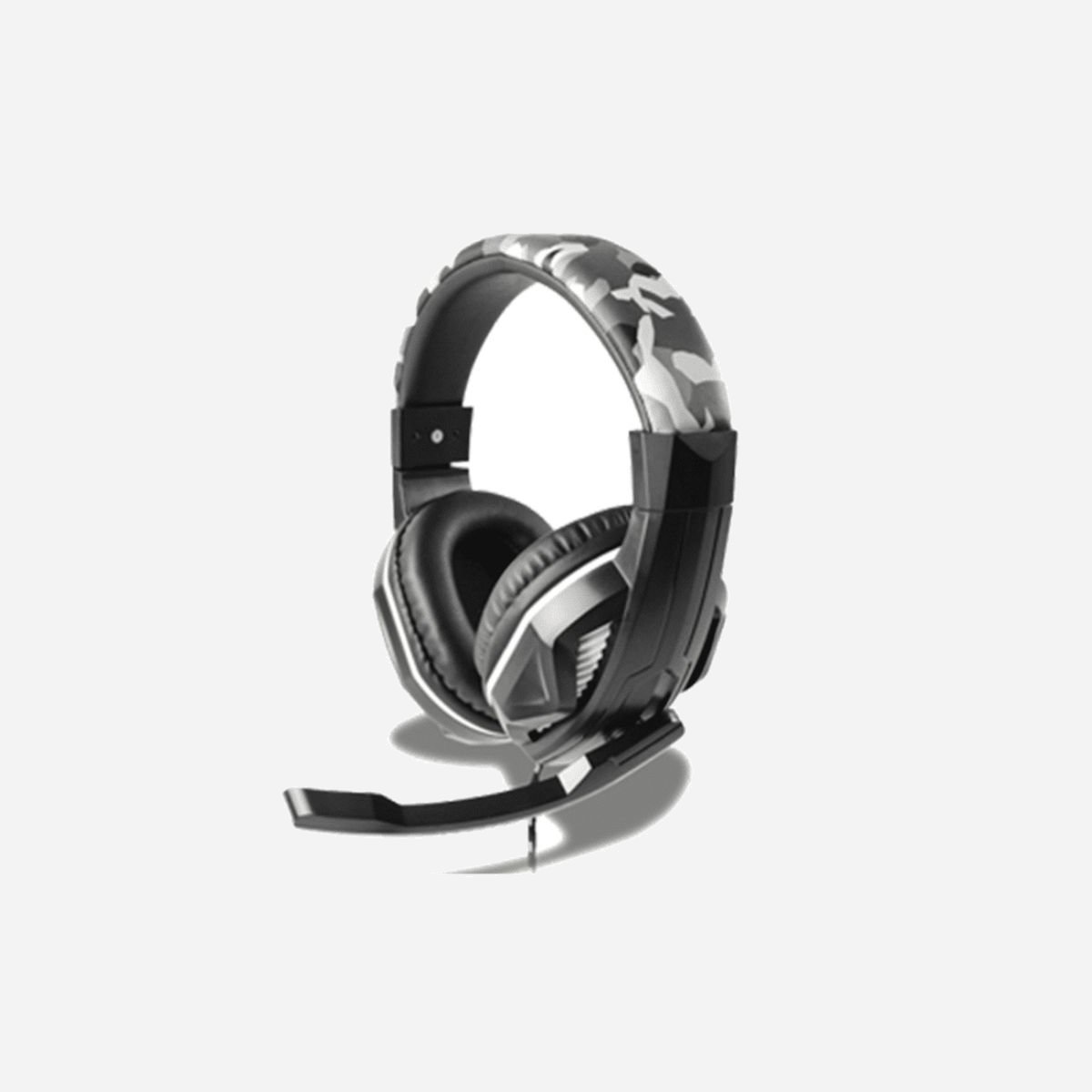 Steelplay HP42 Casque Gaming Filaire Stereo, Arceau Circum-Aural, Micro Boom Omnidirectionnel Amovible, 20-20000Hz, 32 Ohm, 103dB, Câble 2.4m Camo - Profitez pleinement de votre console PS4 avec ce casque-micro filaire. Immergez-vous dans vos jeux vidéo préférés grâce à un confort permanent. Grâce à ce micro-casque gaming, communiquez avec votre équipe sur les stratégies à adopter, repérez les bruit de pas de vos adversaires approcher, ou chattez simplement avec vos amis.
